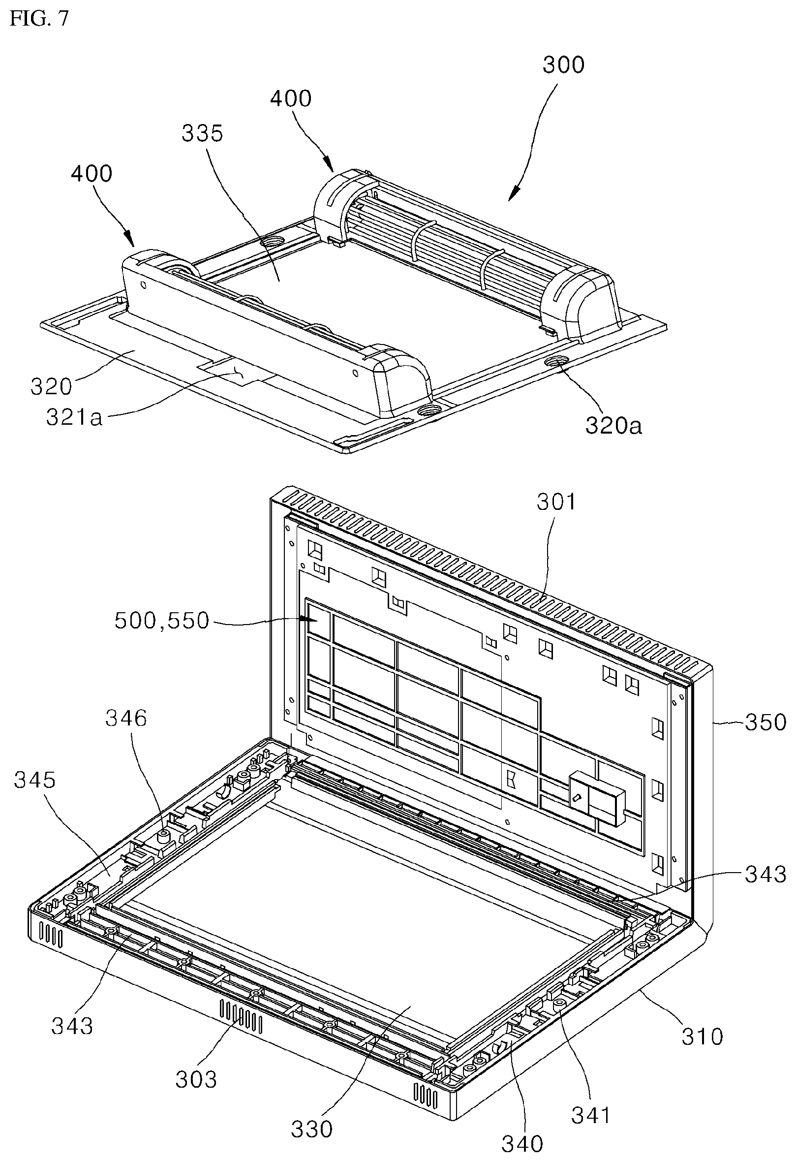 Patent US12305862 Figure 7 – Cooking appliance