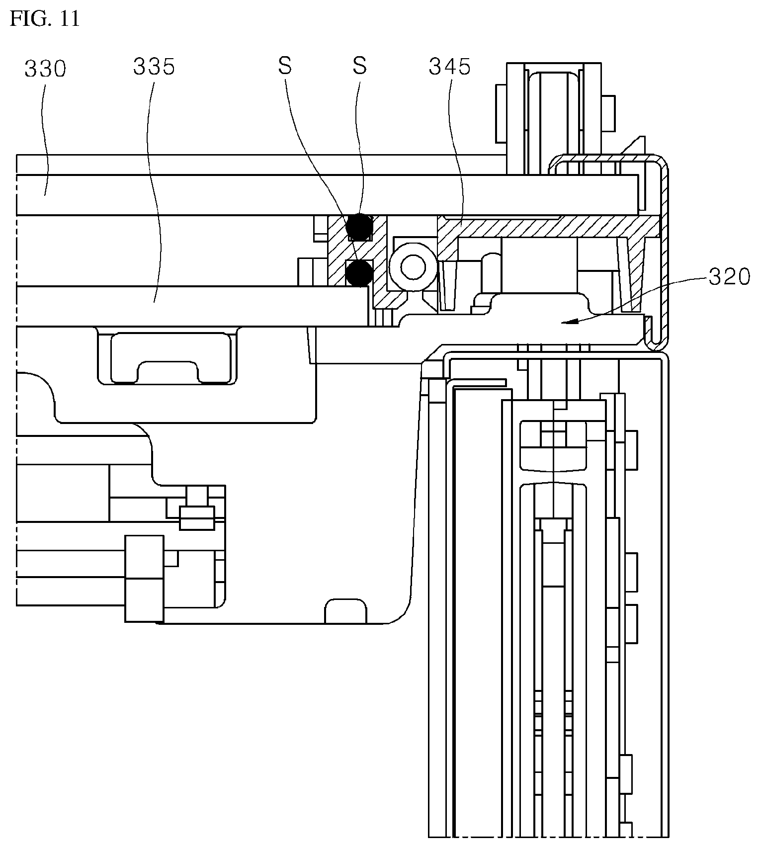 Patent US12305862 Figure 11 – Cooking appliance