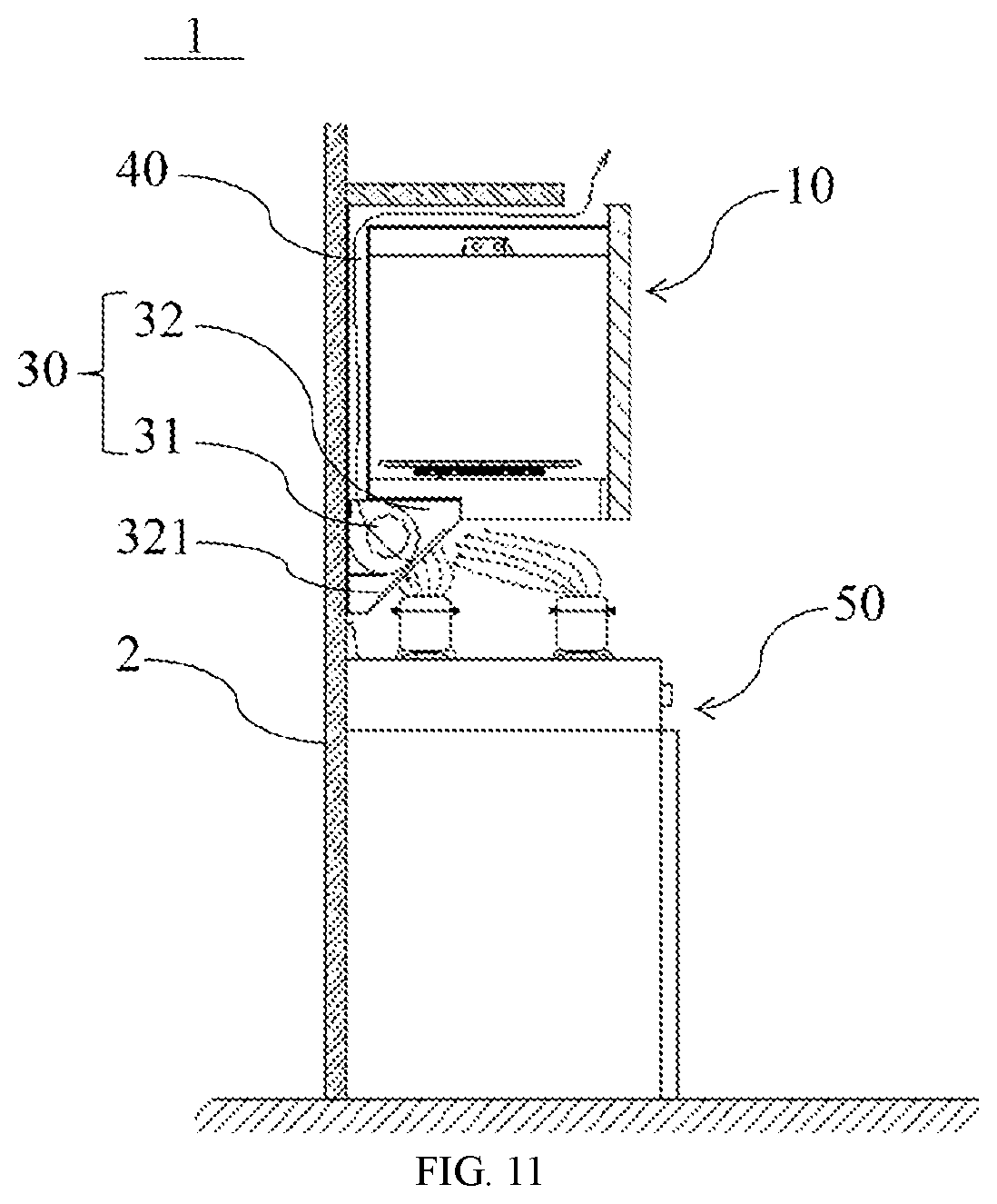 Patent US12305863 Figure 8 – Cooking device