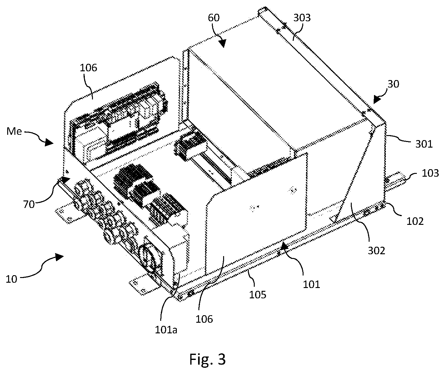 Patent US12305866 Figure 2 – Support assembly for a motocondensing unit
