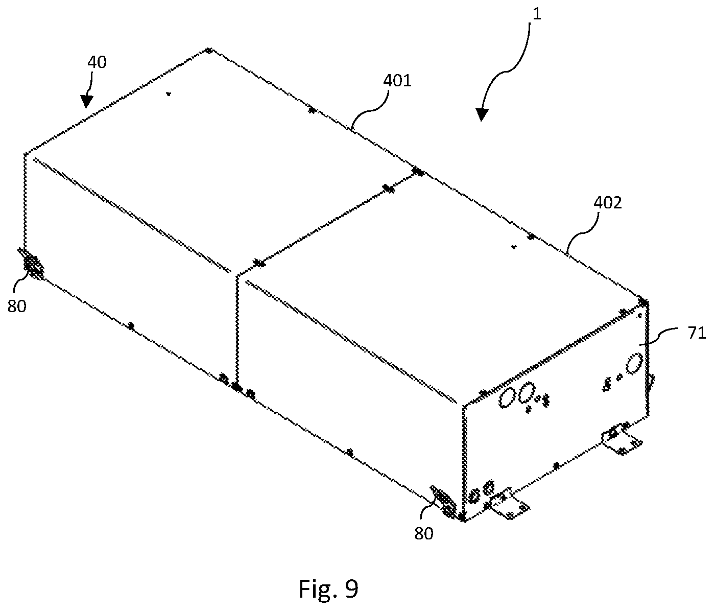 Patent US12305866 Figure 6 – Support assembly for a motocondensing unit