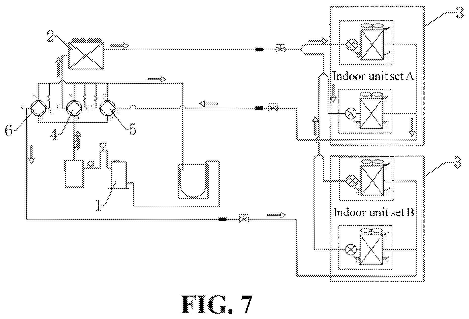 Patent US12305872 Figure 4 – Multi-split system with partitioned control and self-identification control method thereof