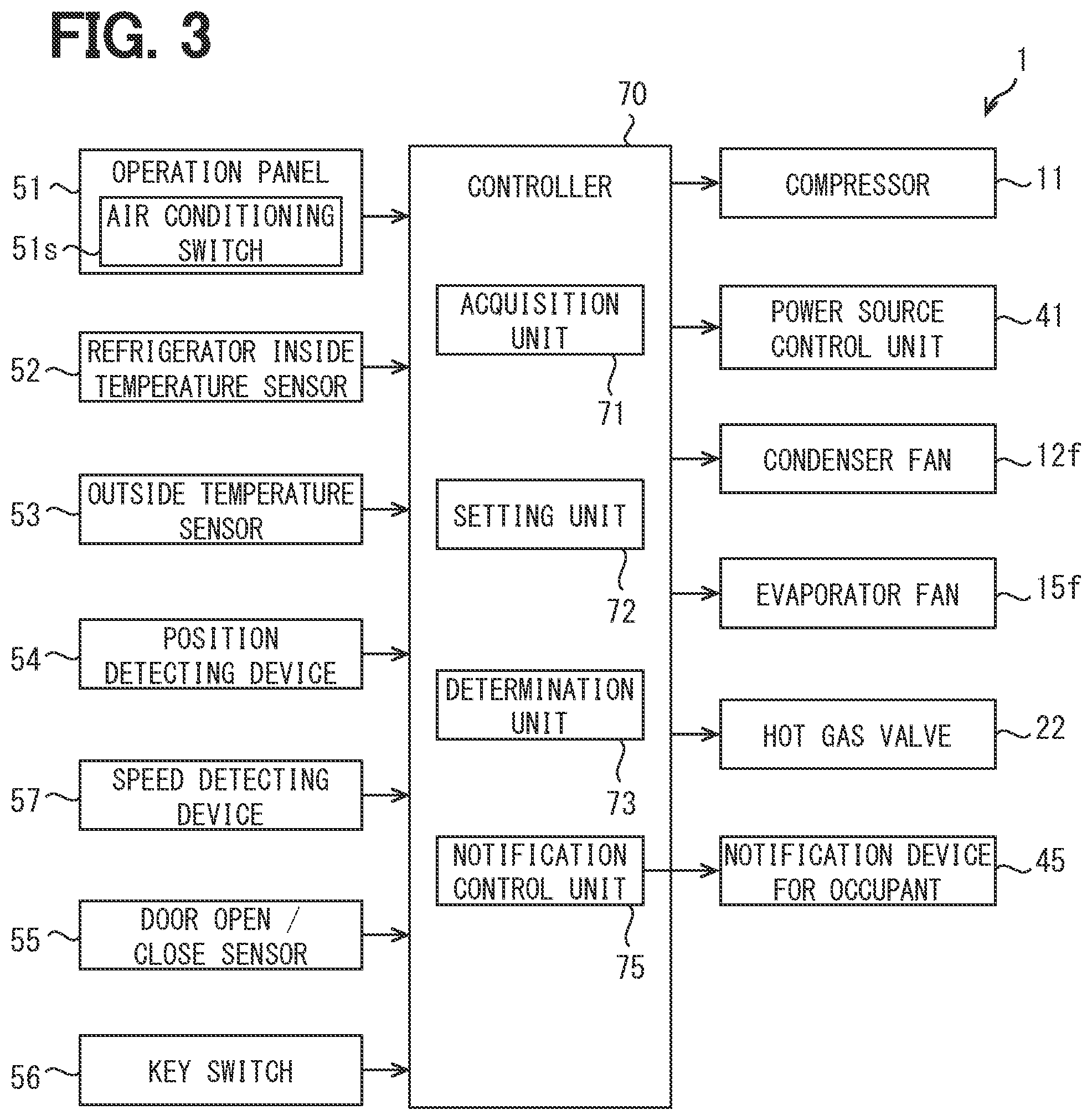 Patent US12305873 Figure 3 – Air-conditioning system, air-conditioning control method, and air-conditioning control program