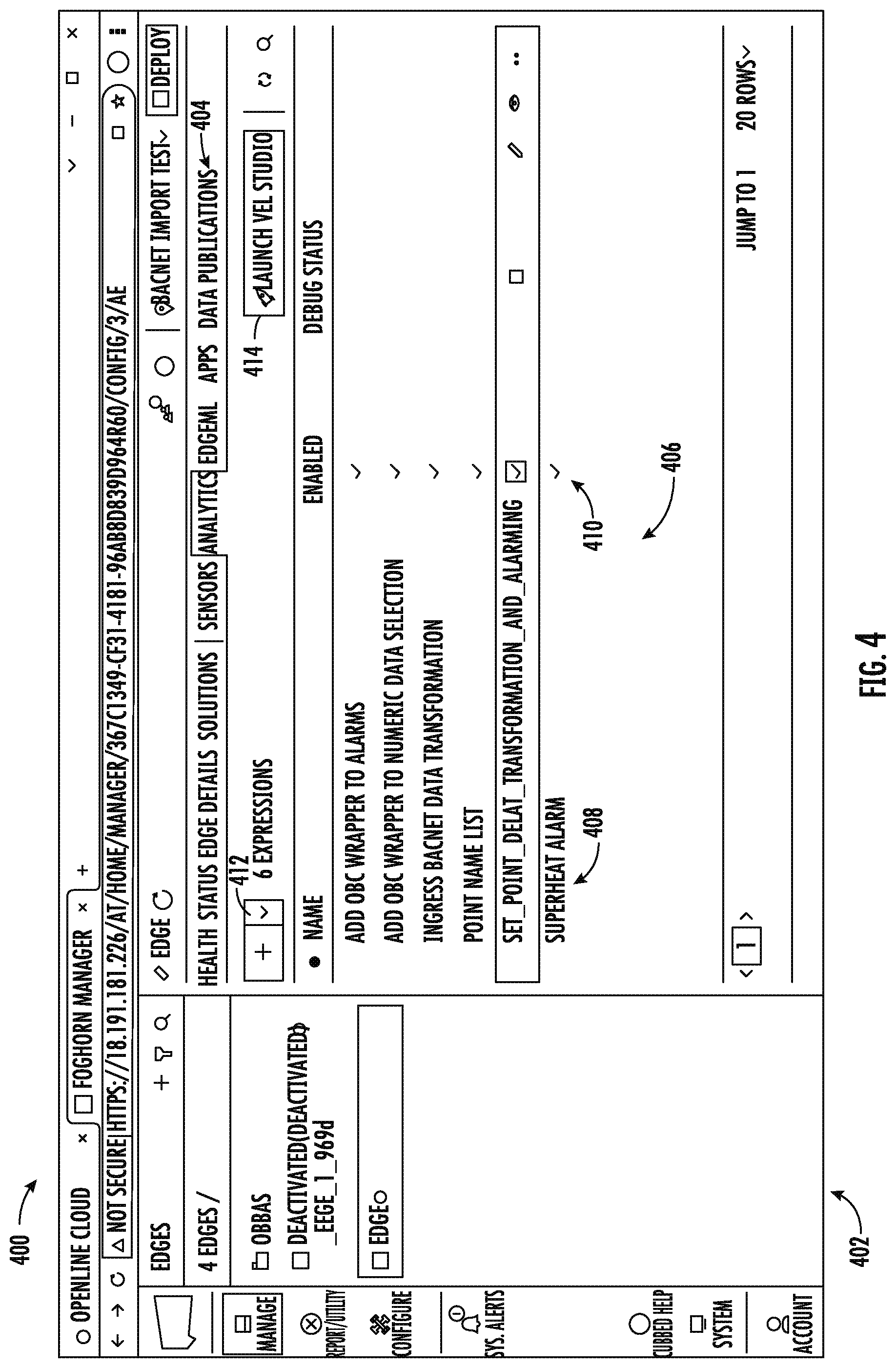 Patent US12305875 Figure 4 – Building automation system with flexible architecture