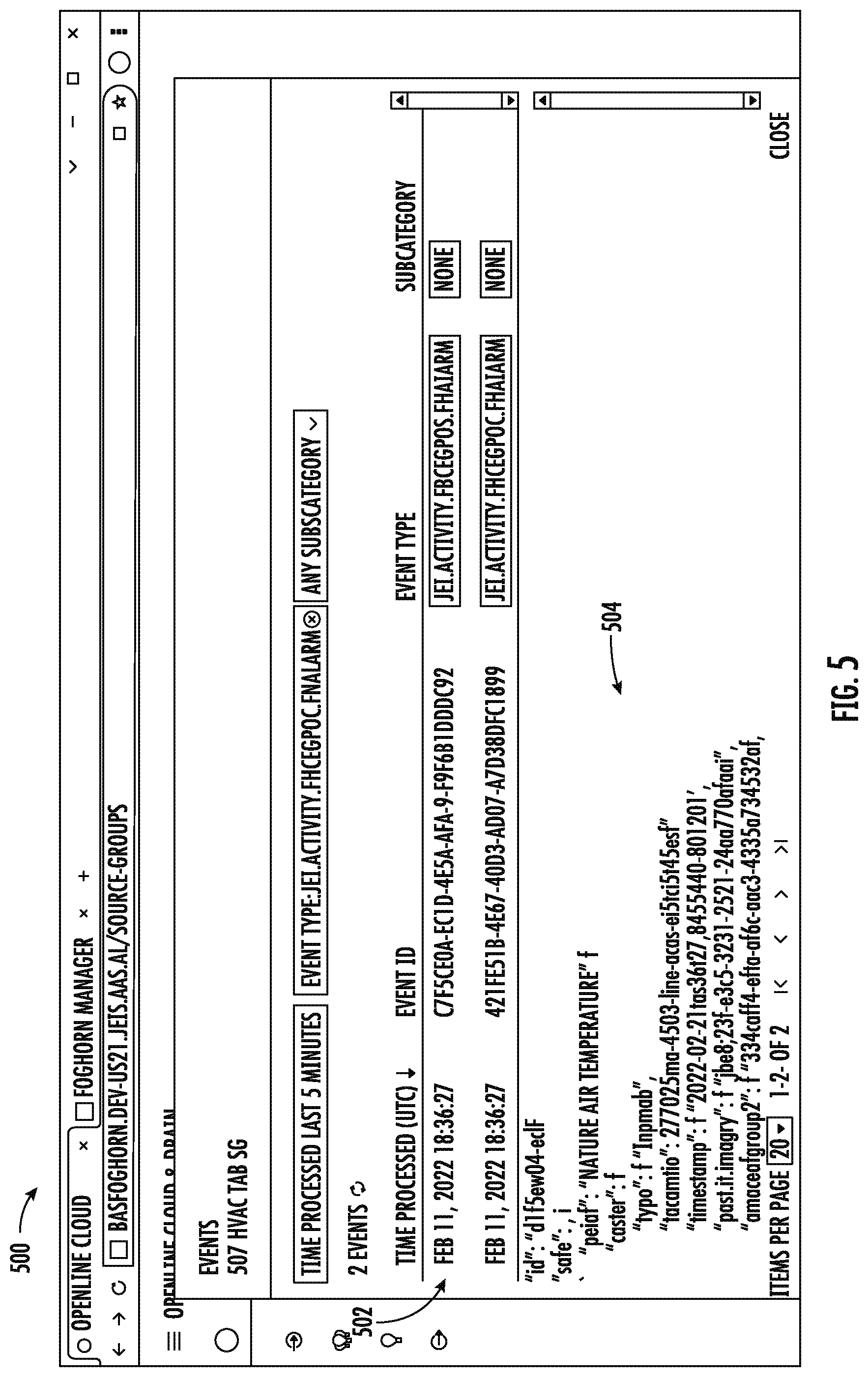 Patent US12305875 Figure 5 – Building automation system with flexible architecture