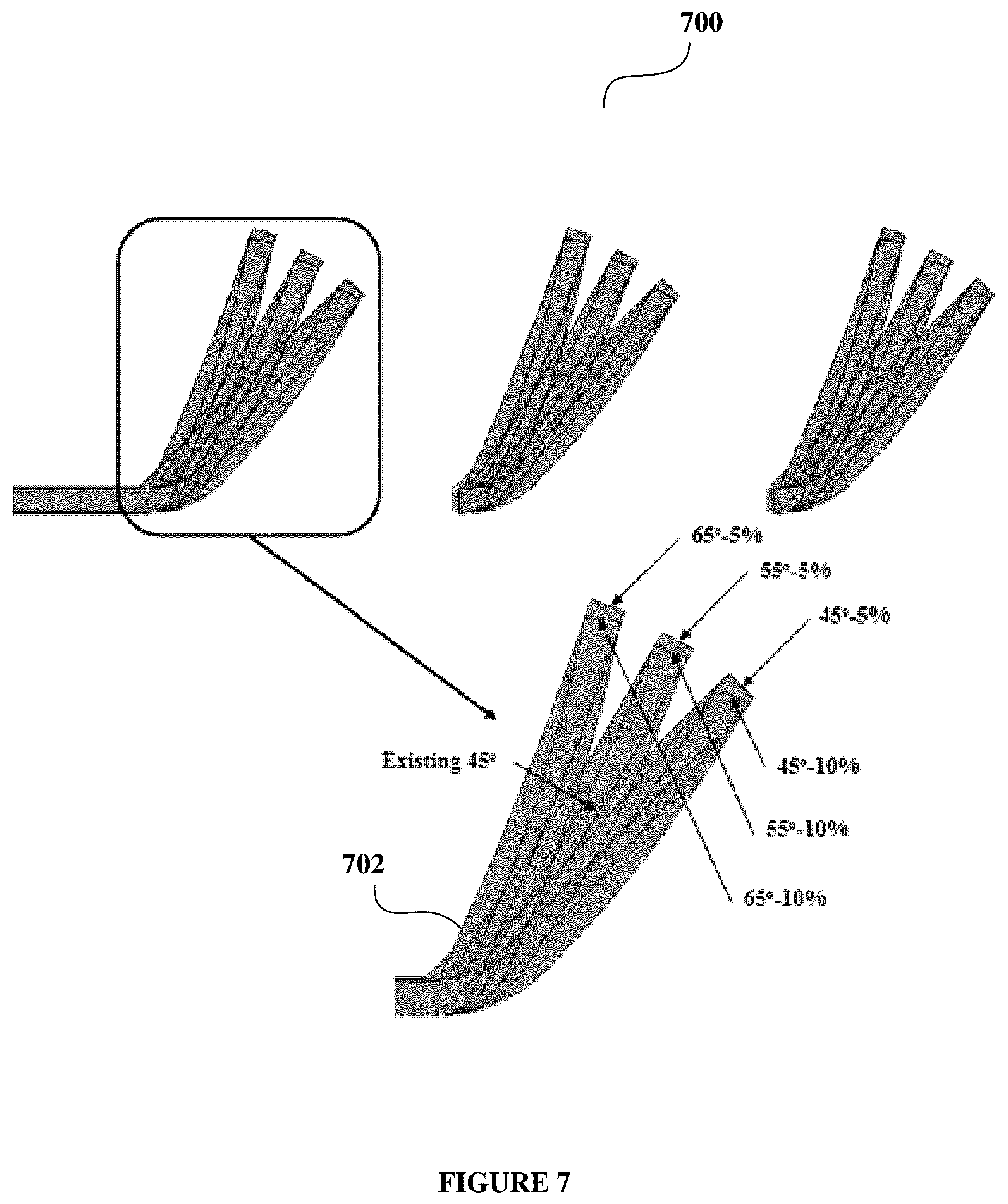 Patent US12305879 Figure 7 – Cambered louvers
