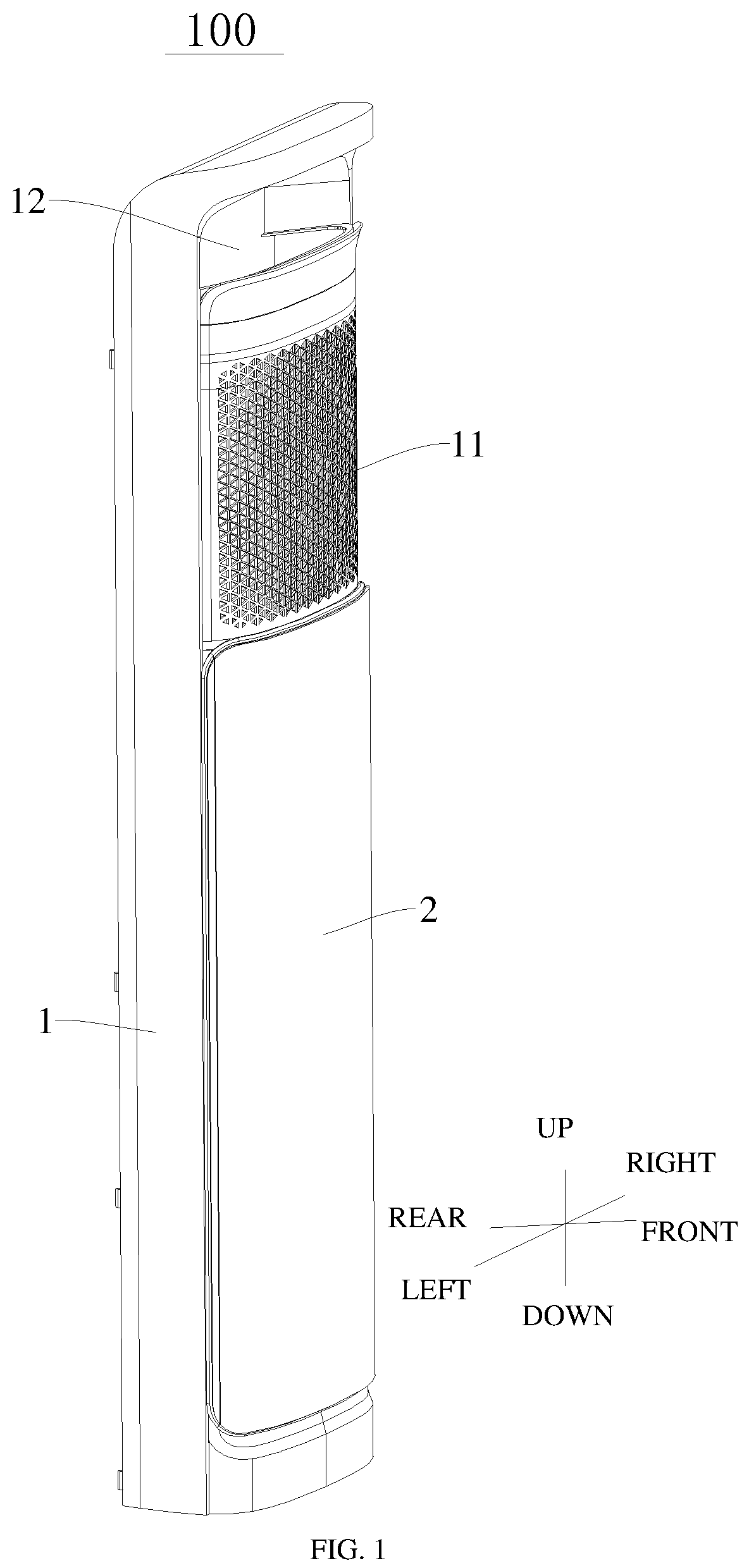 Patent US12305880 Figure 1 – Air conditioner