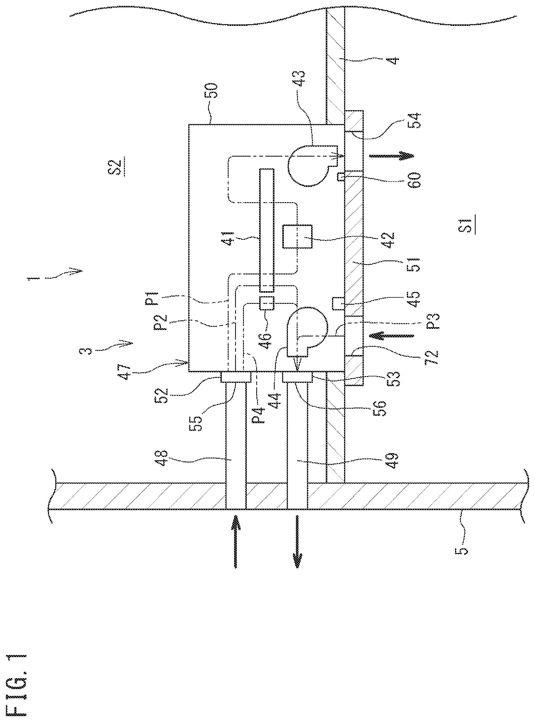 Patent US12305882 Figure 1 – Humidifying unit