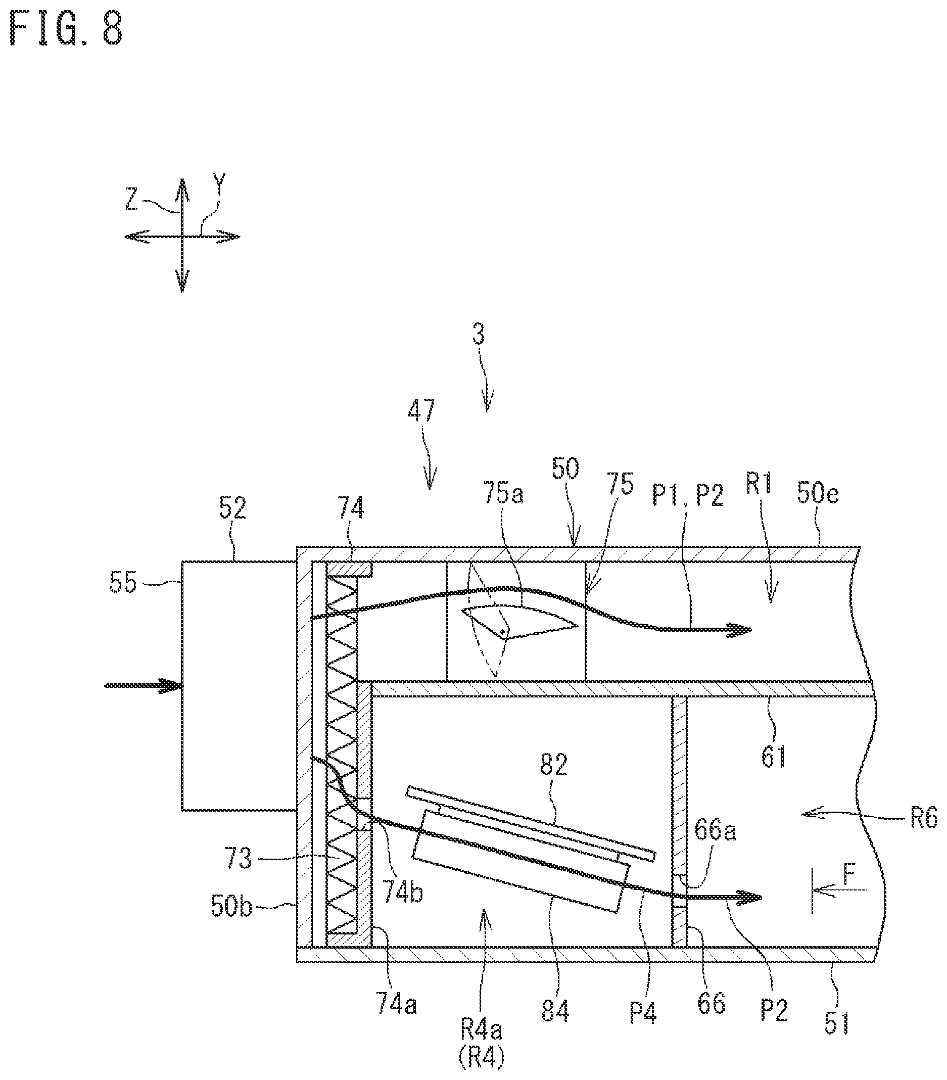 Patent US12305882 Figure 8 – Humidifying unit