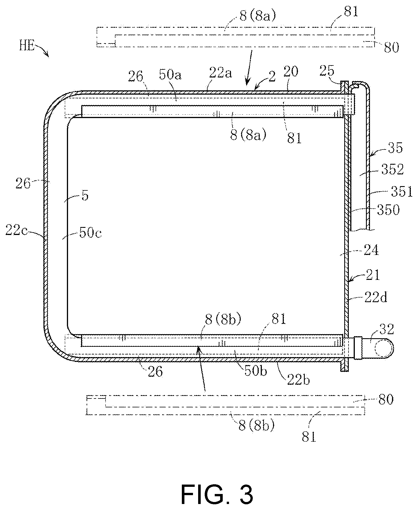 Patent US12305884 Figure 3 – Heat exchanger and water heater equipped with the same
