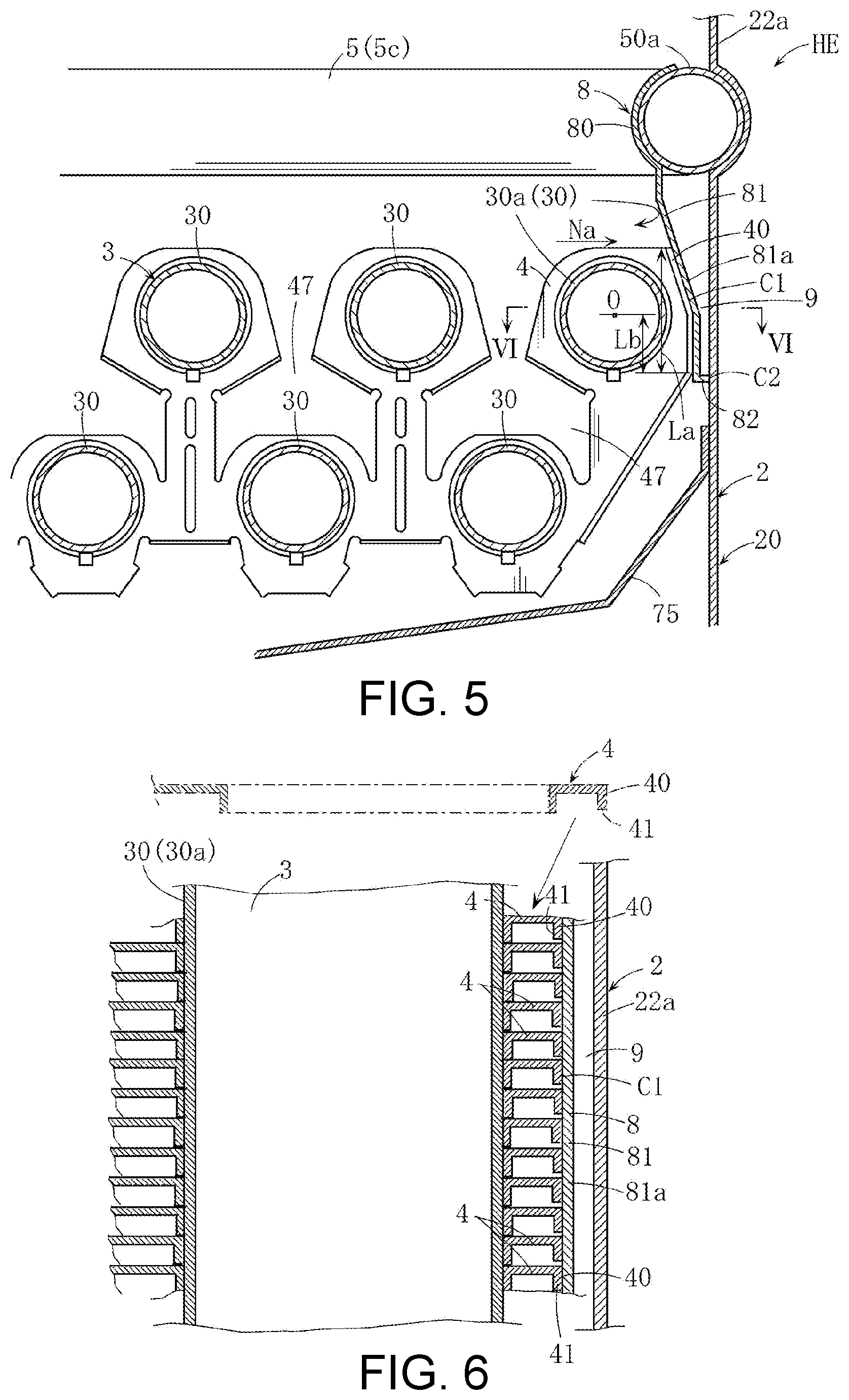 Patent US12305884 Figure 5 – Heat exchanger and water heater equipped with the same