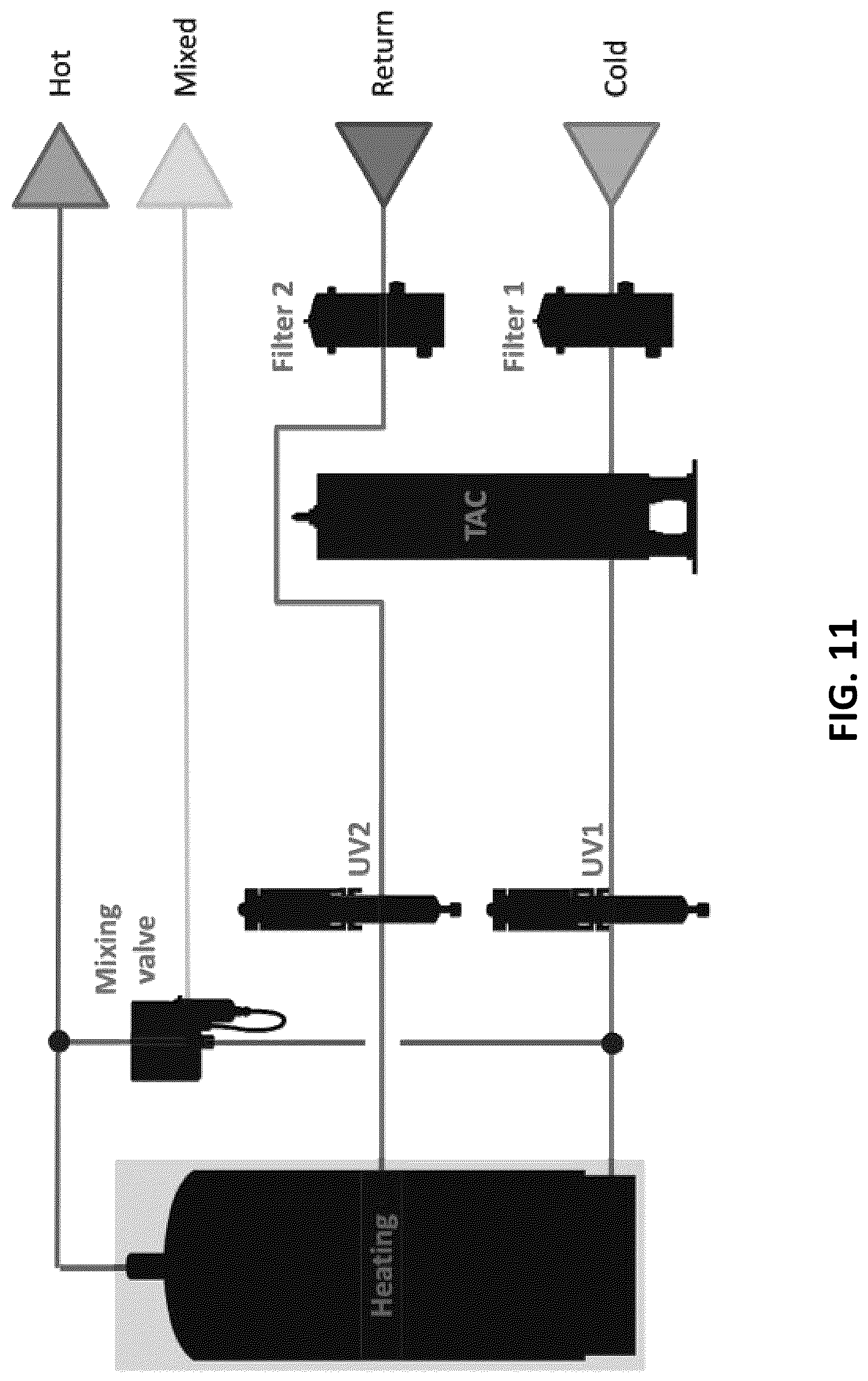 Patent US12305885 Figure 12 – Compact water heating and treatment system