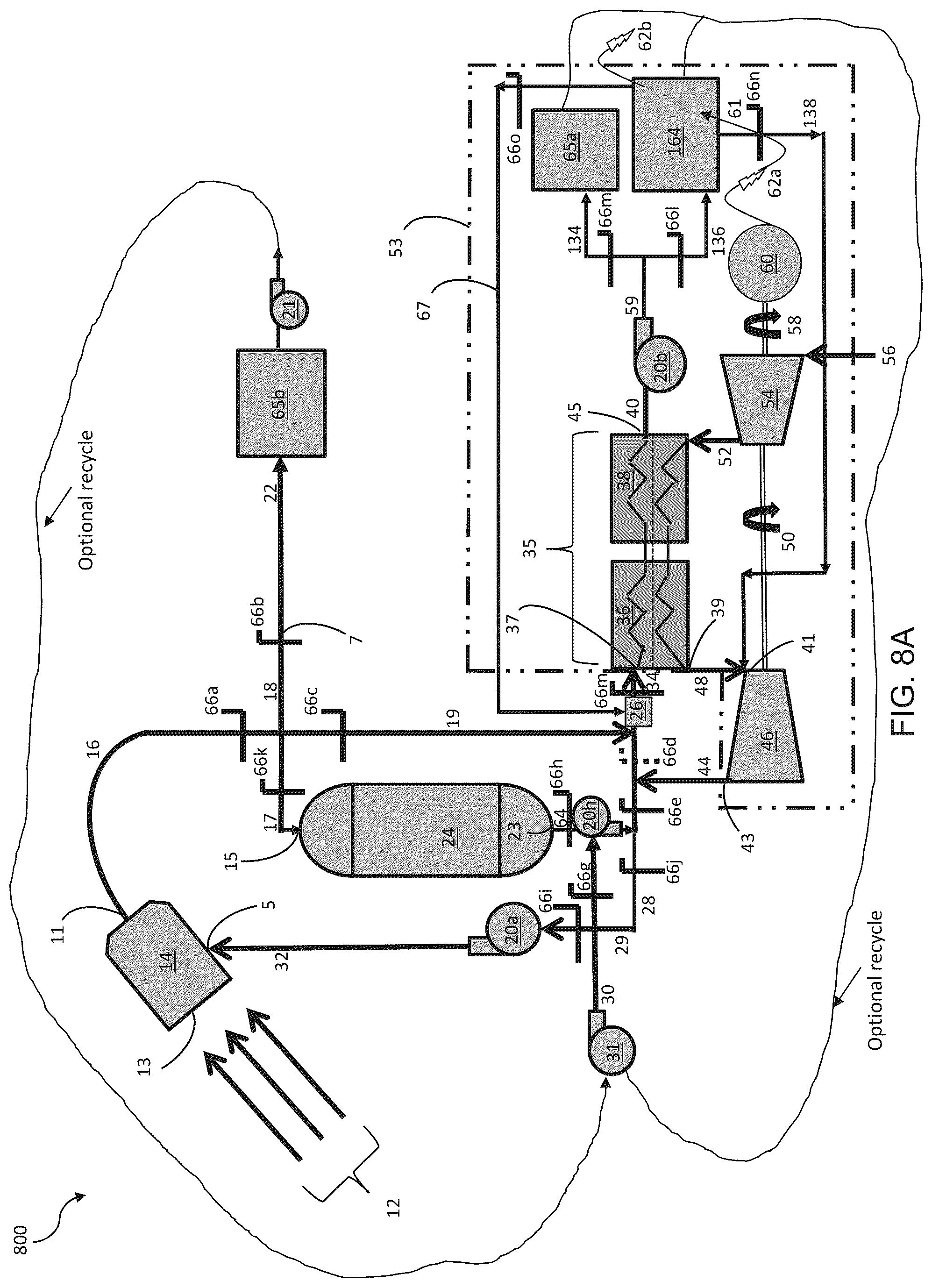 Patent US12305888 Figure 14 – Concentrated solar energy collection, thermal storage, and power generation systems and methods with optional supplemental fuel production