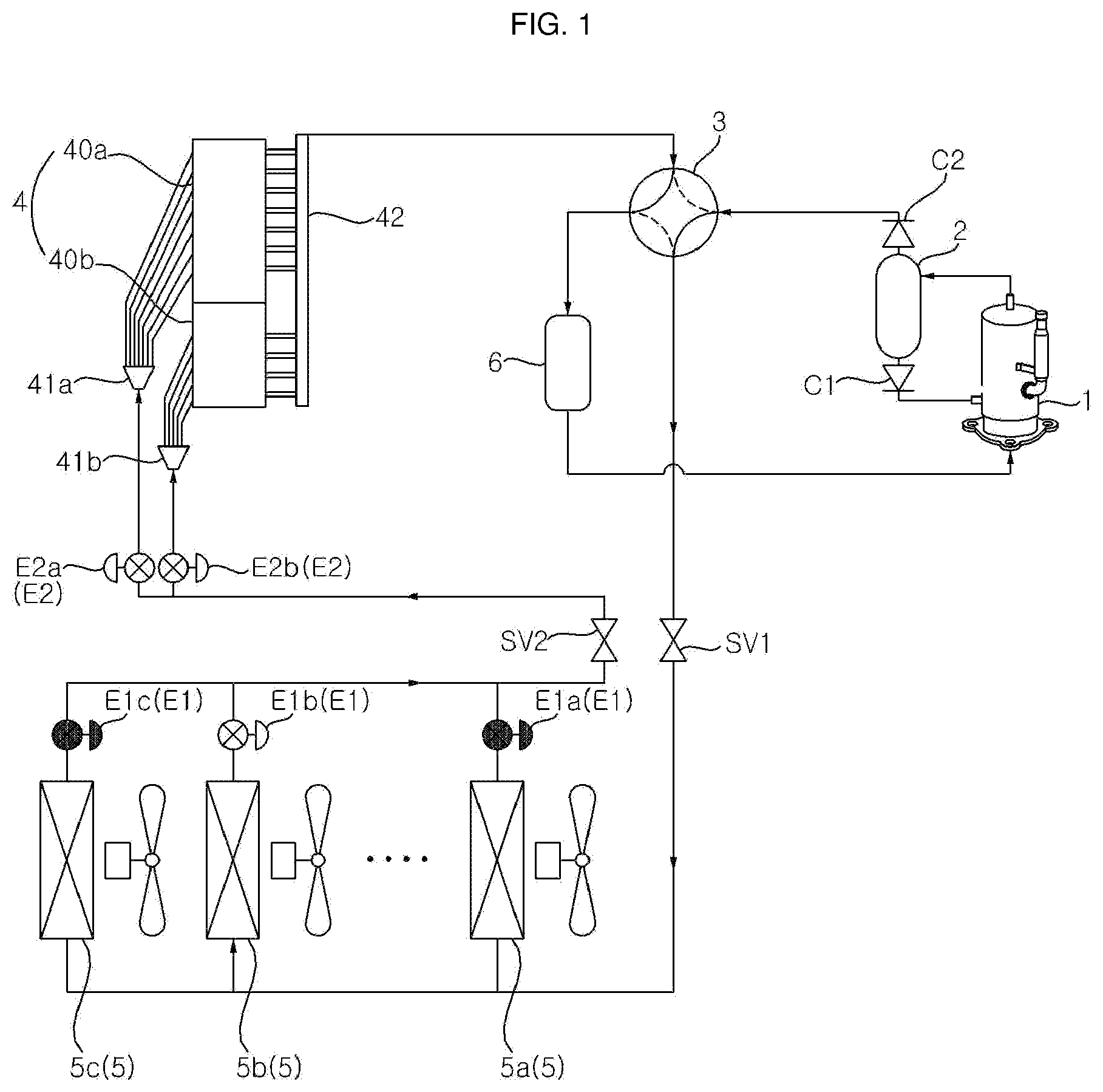 Patent US12305899 Figure 1 – Air conditioner