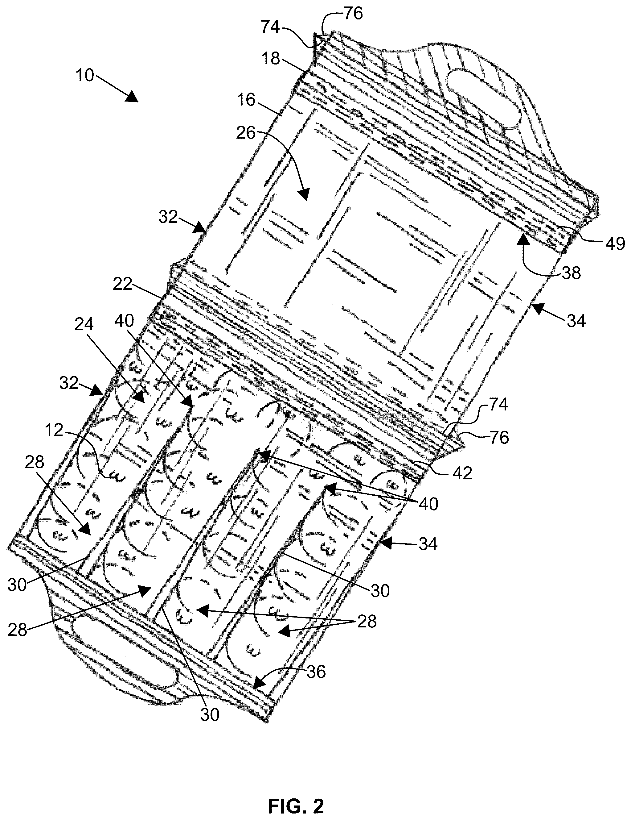 Patent US12305902 Figure 2 – Container for freezing liquids