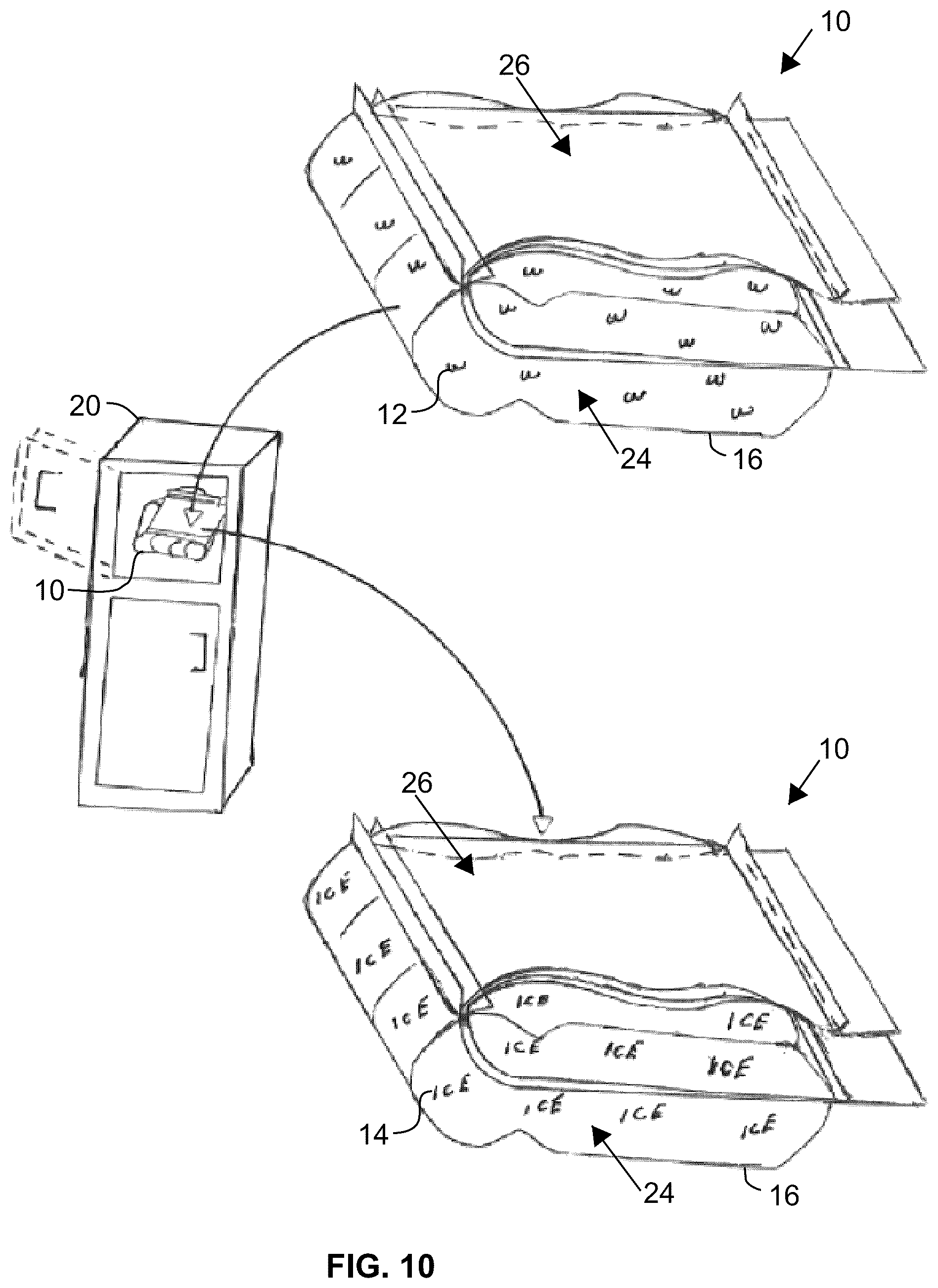 Patent US12305902 Figure 9 – Container for freezing liquids
