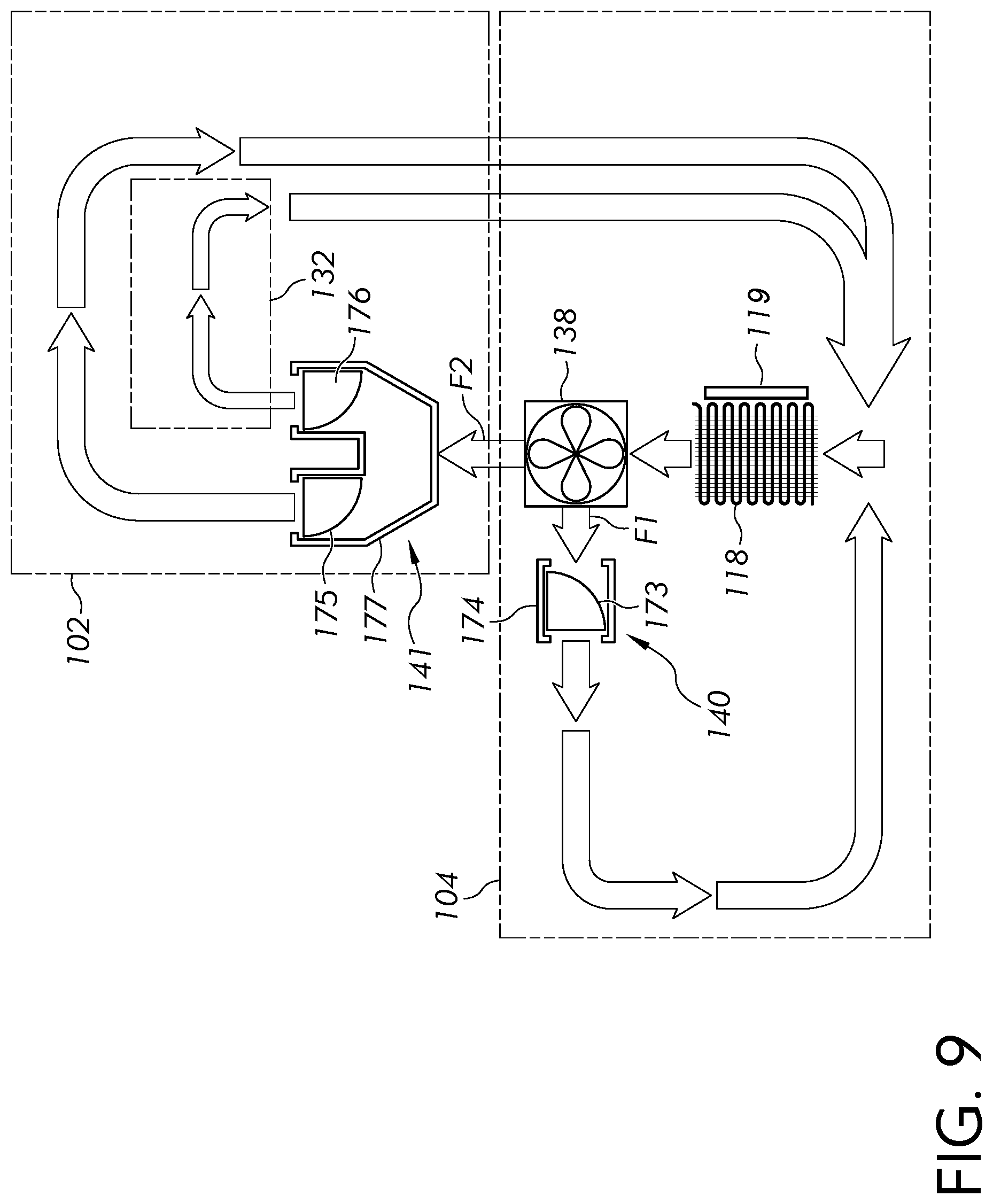 Patent US12305906 Figure 9 – Air cooling assembly for a cooling device