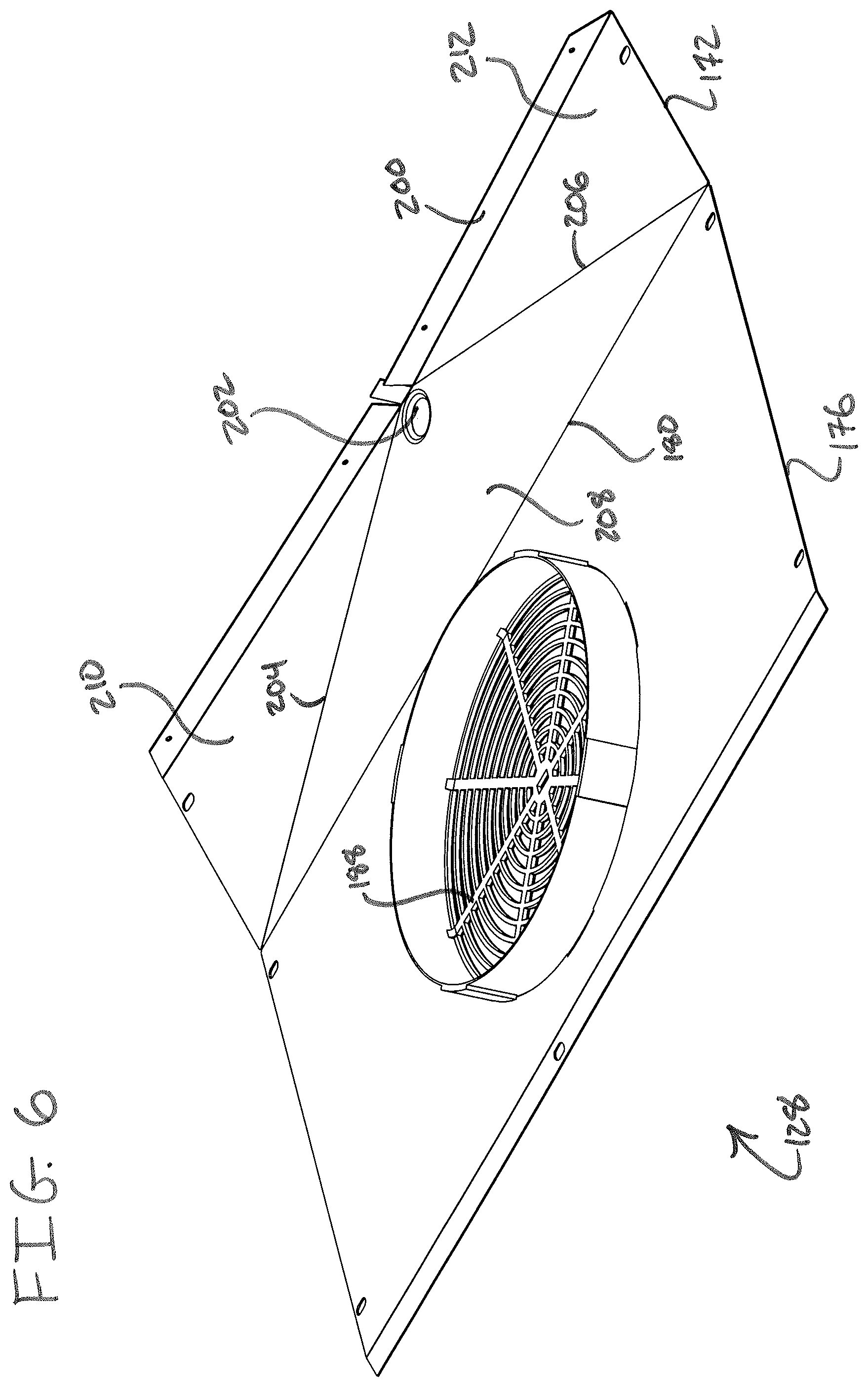 Patent US12305908 Figure 6 – Self-contained reach-in refrigerator