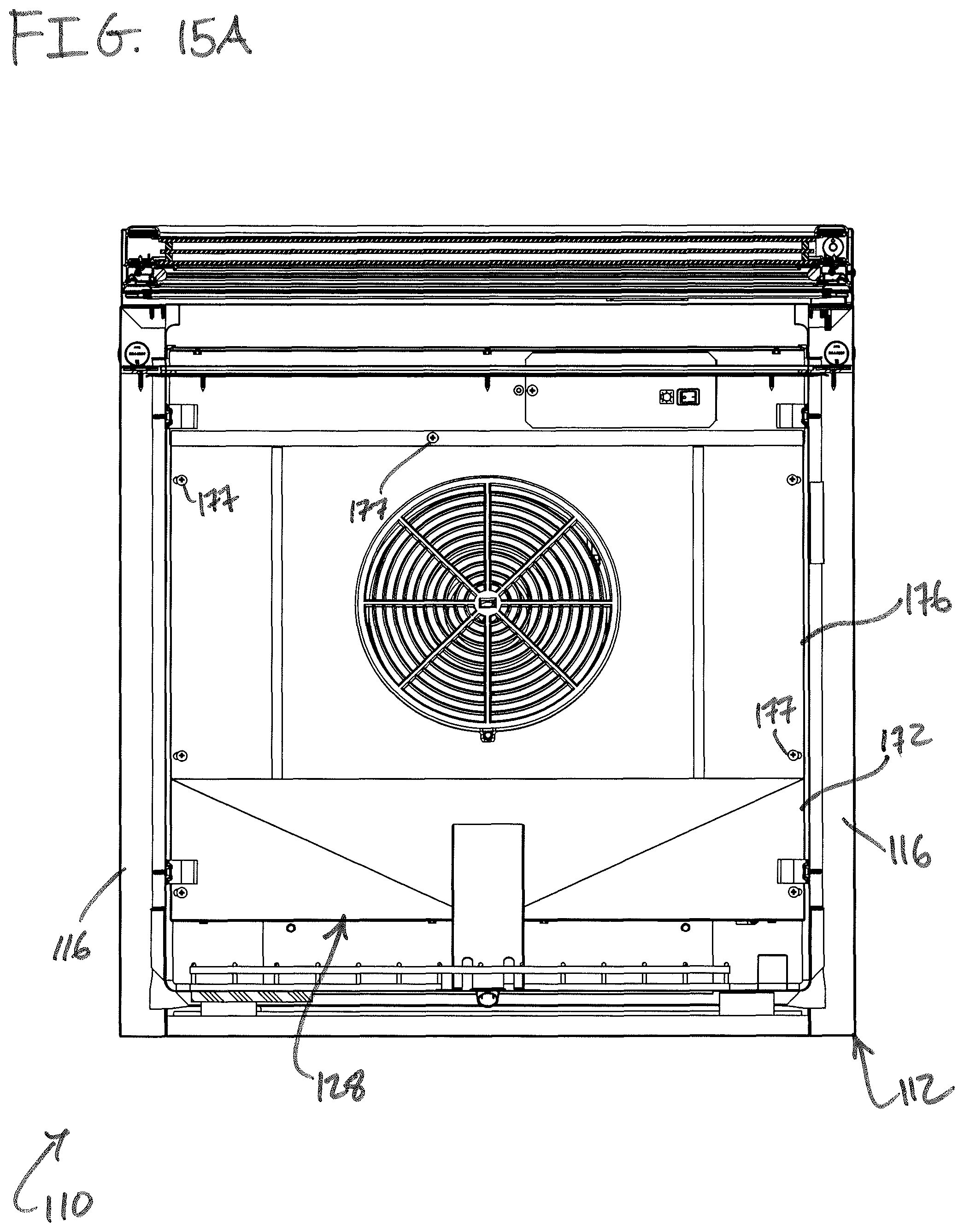Patent US12305908 Figure 15 – Self-contained reach-in refrigerator