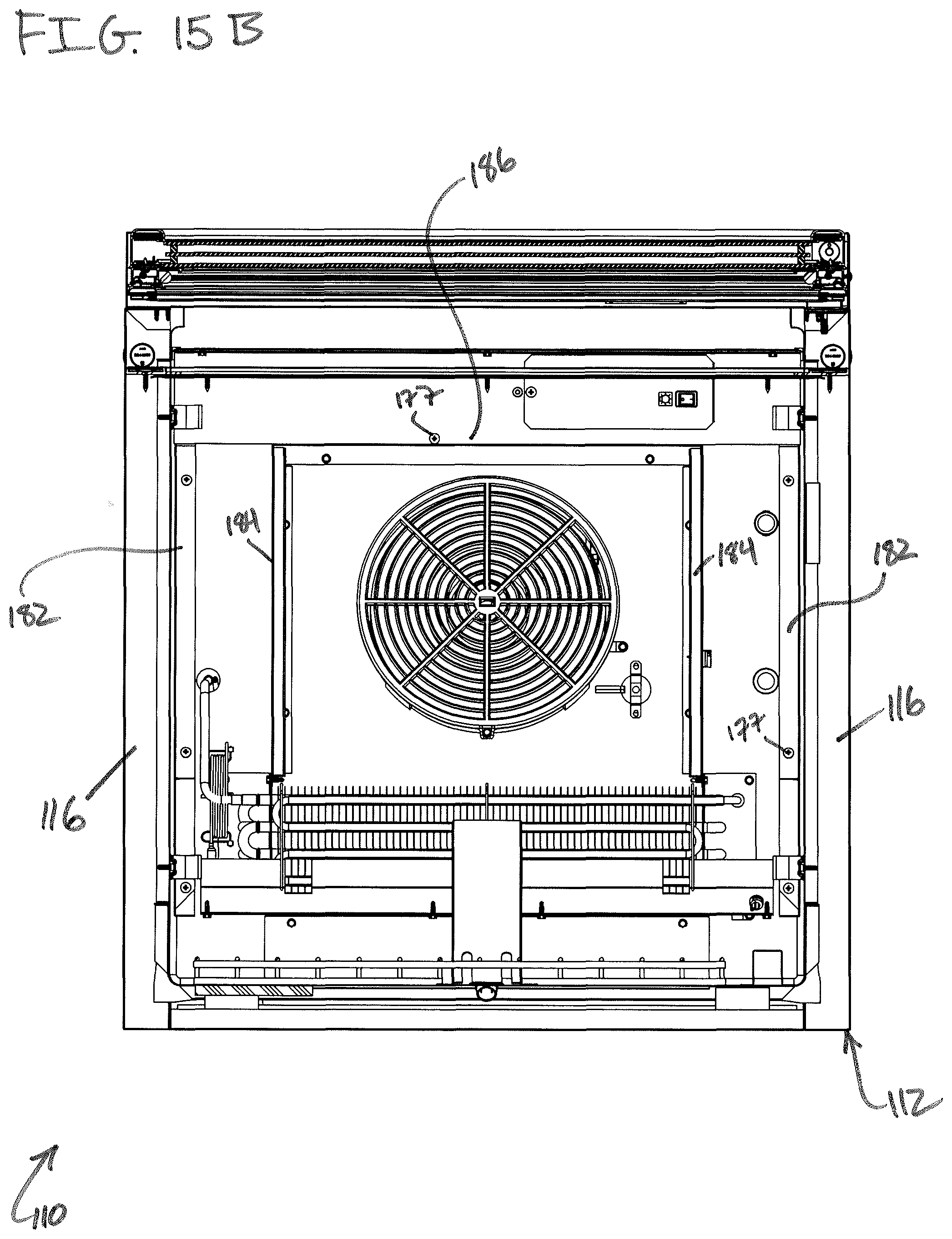 Patent US12305908 Figure 16 – Self-contained reach-in refrigerator