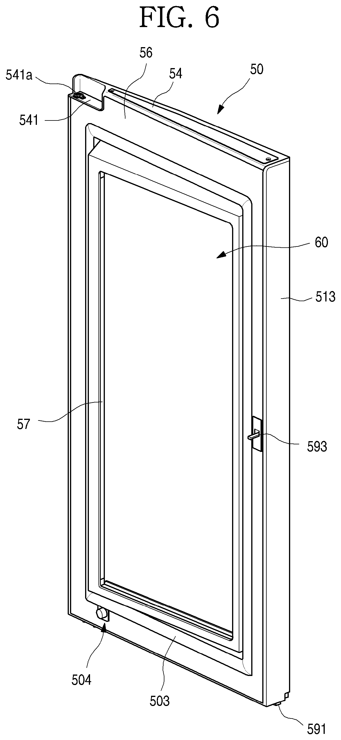 Patent US12305909 Figure 6 – Refrigerator