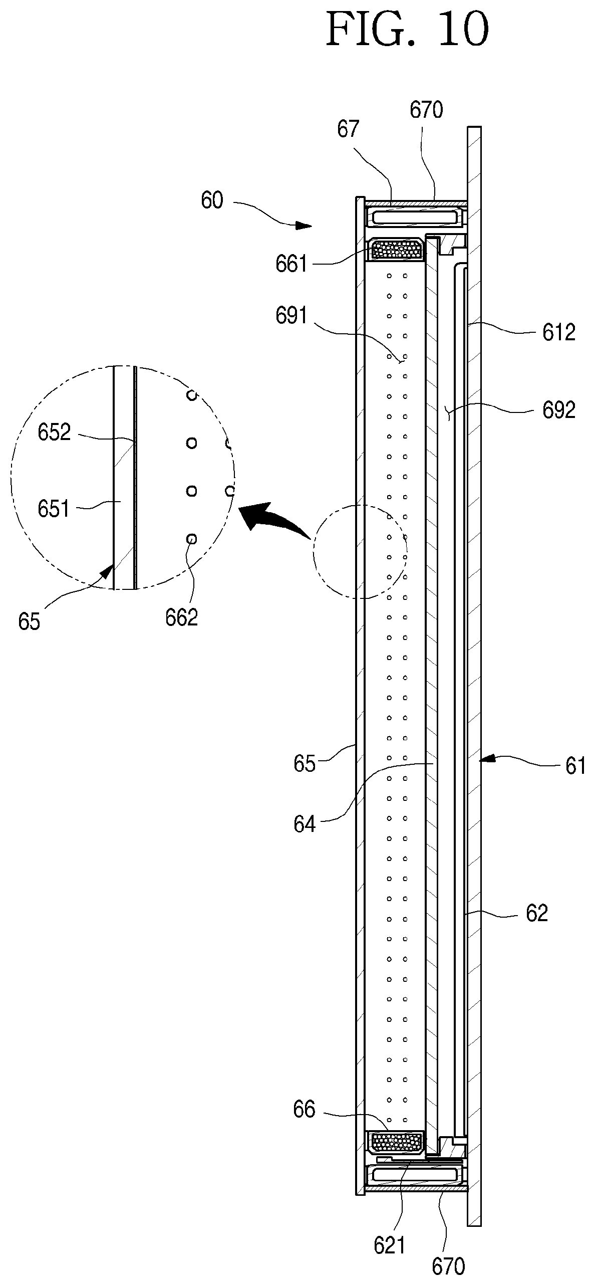 Patent US12305909 Figure 10 – Refrigerator
