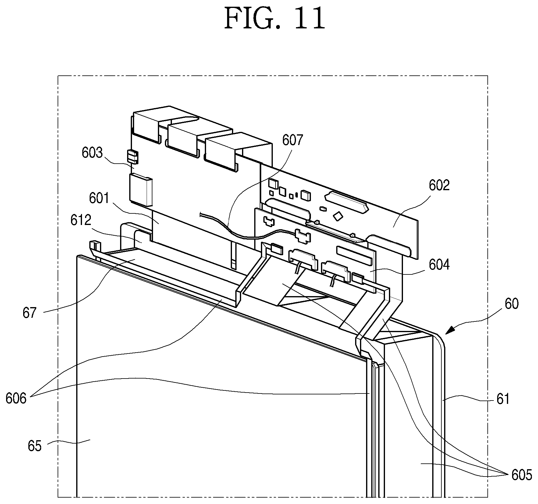 Patent US12305909 Figure 11 – Refrigerator