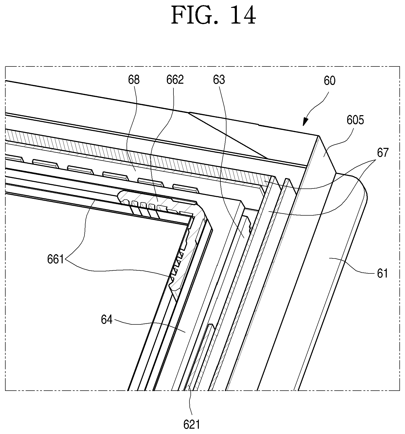 Patent US12305909 Figure 14 – Refrigerator