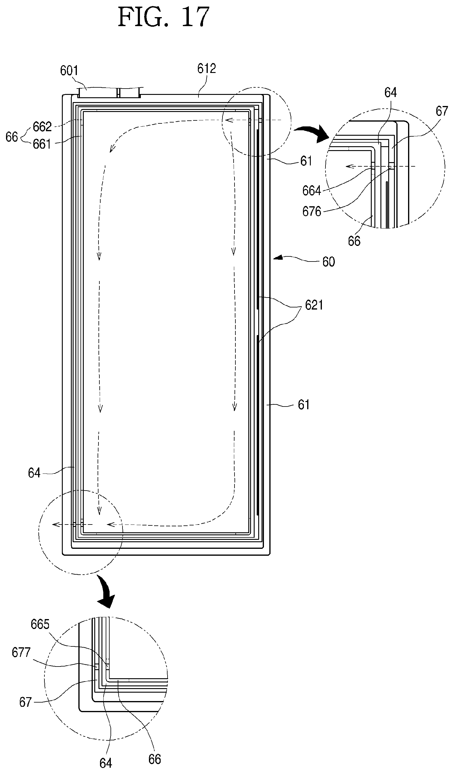 Patent US12305909 Figure 17 – Refrigerator
