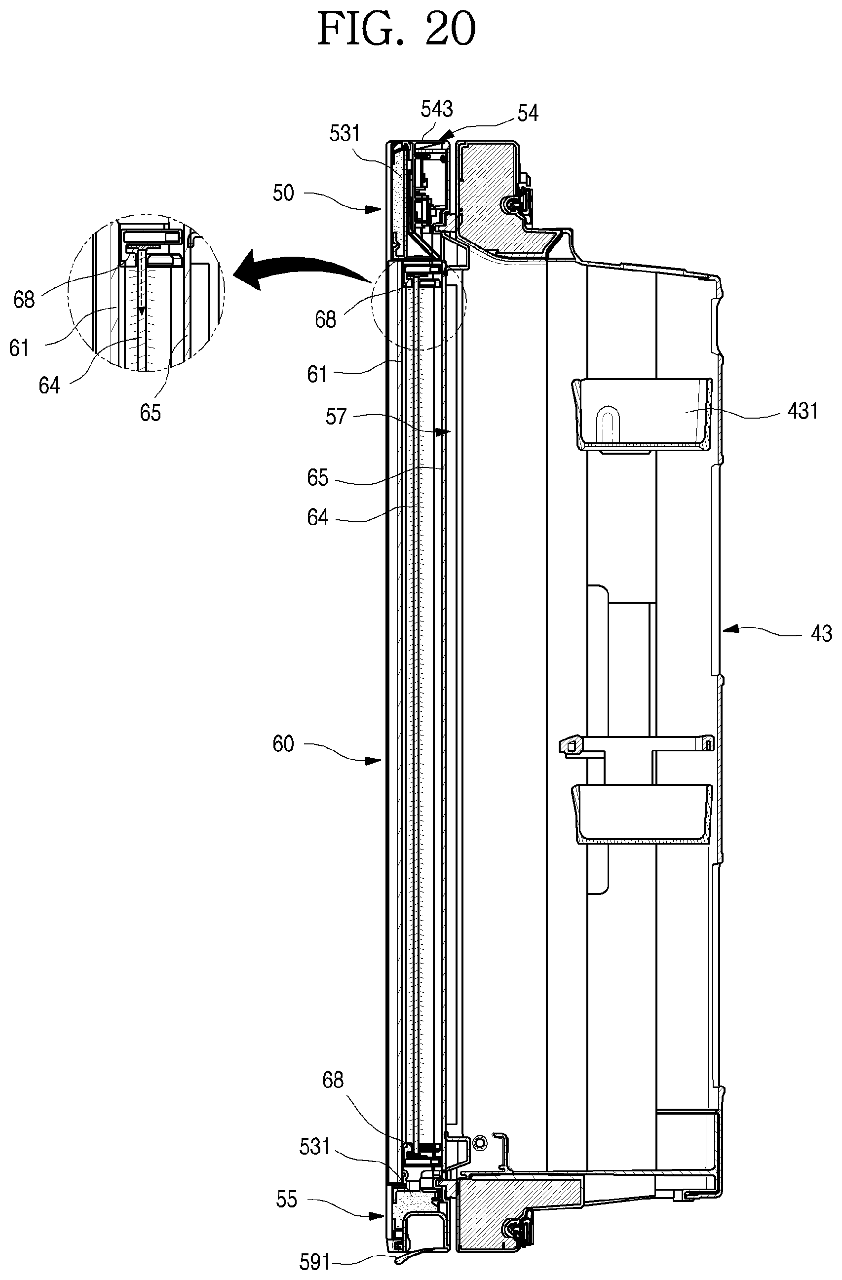 Patent US12305909 Figure 20 – Refrigerator