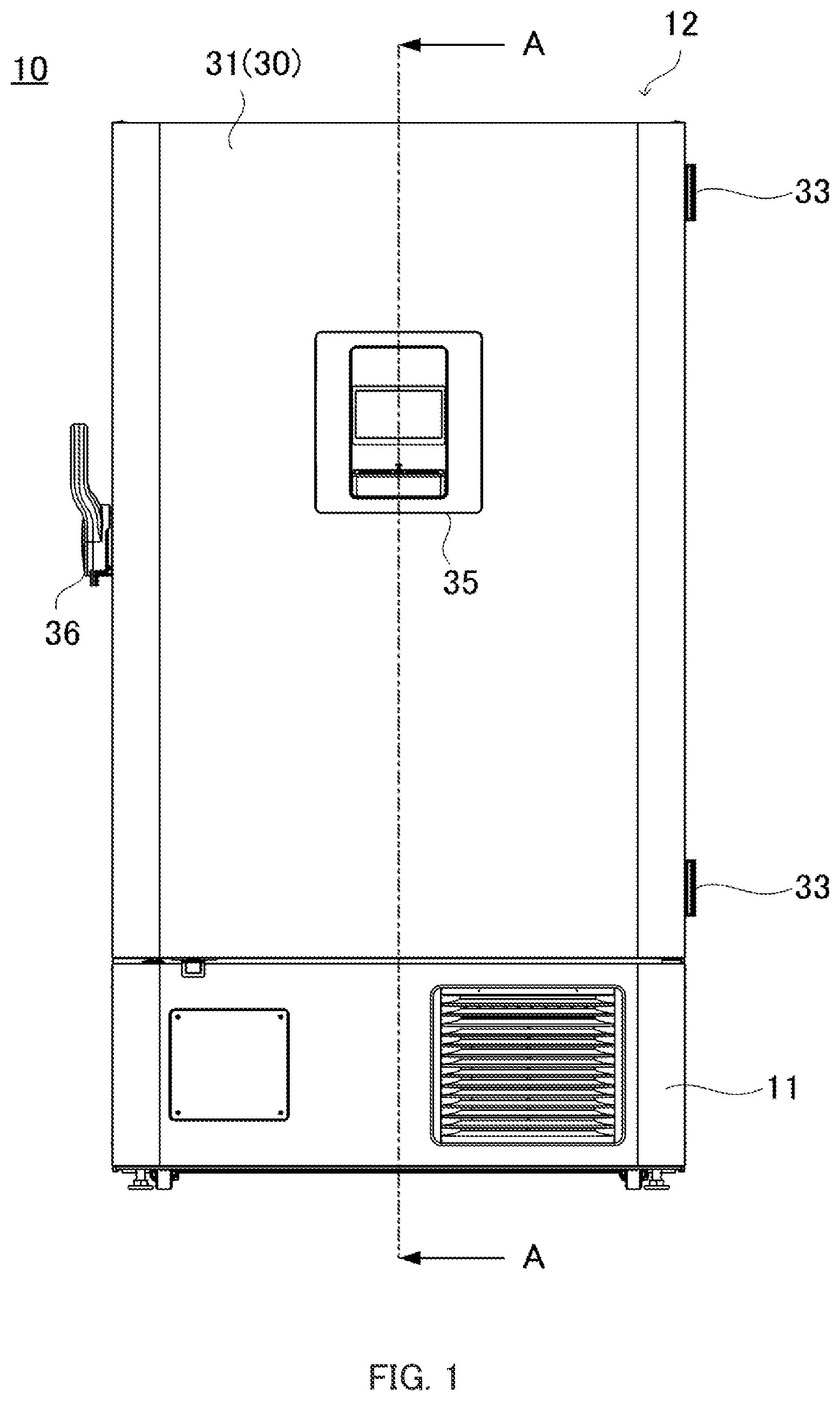 Patent US12305910 Figure 1 – Refrigeration apparatus