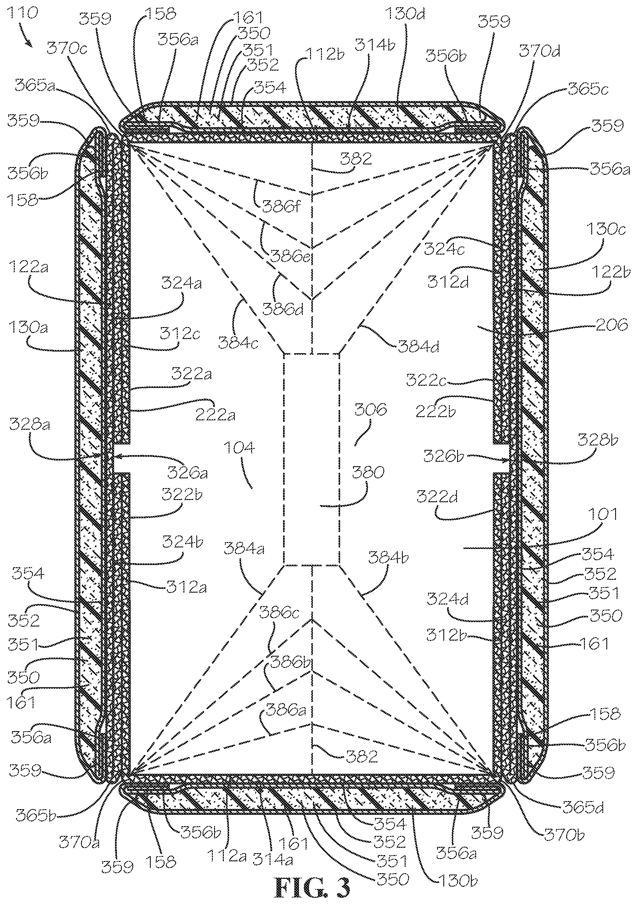 Patent US12305911 Figure 3 – Modular box assembly