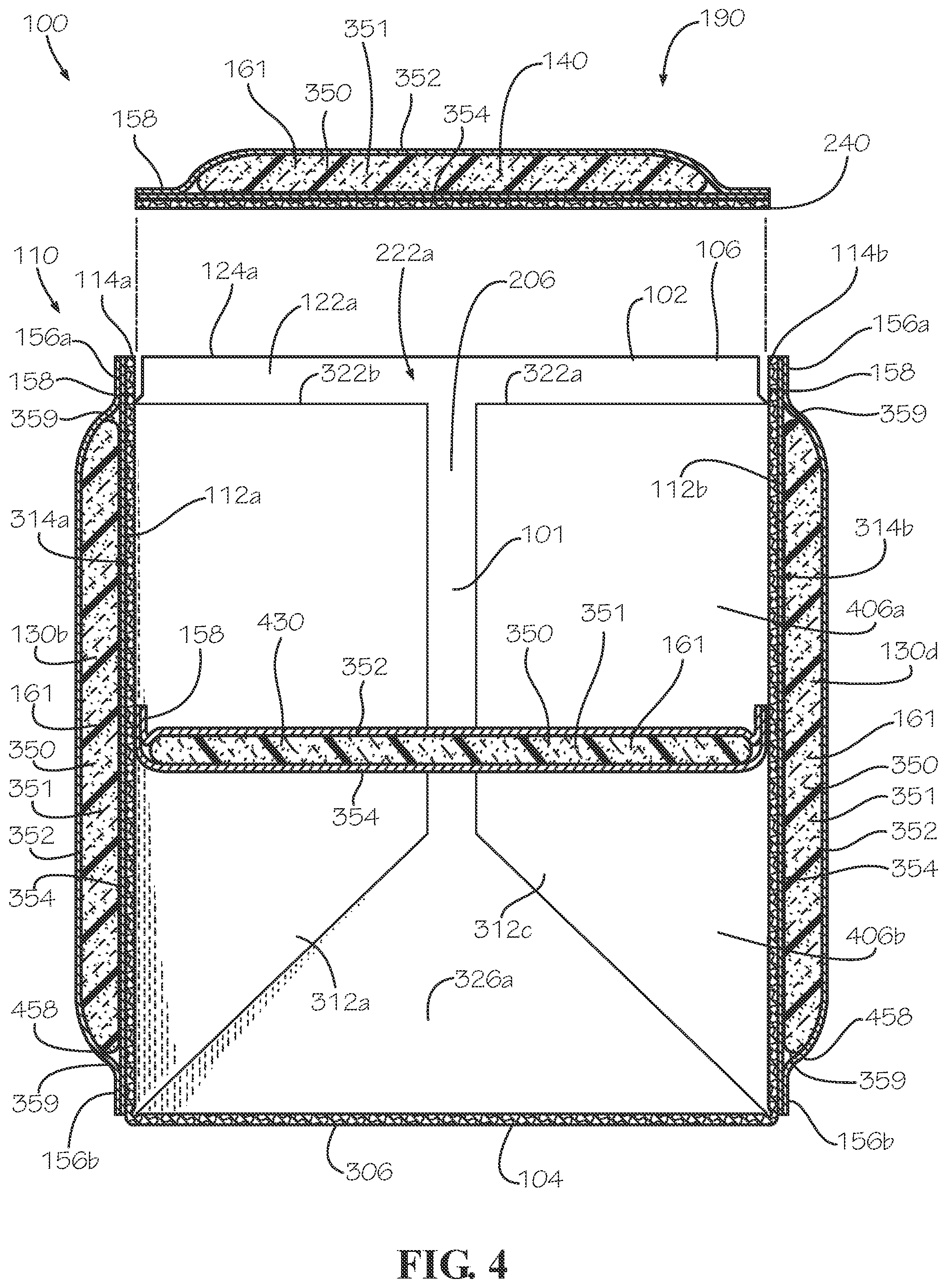 Patent US12305911 Figure 4 – Modular box assembly