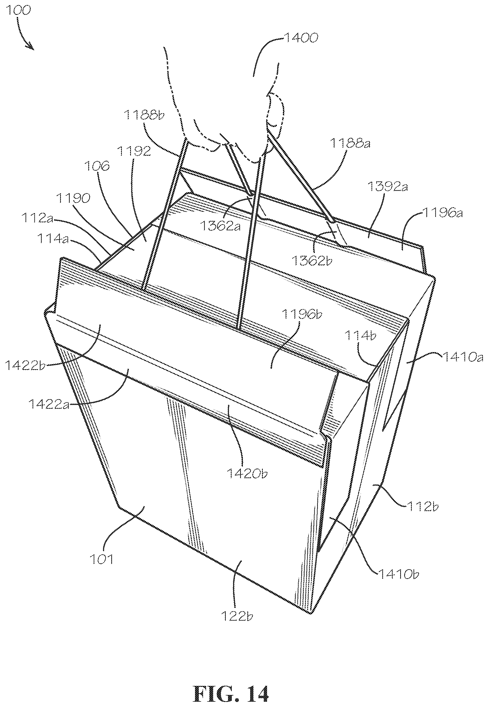 Patent US12305911 Figure 14 – Modular box assembly