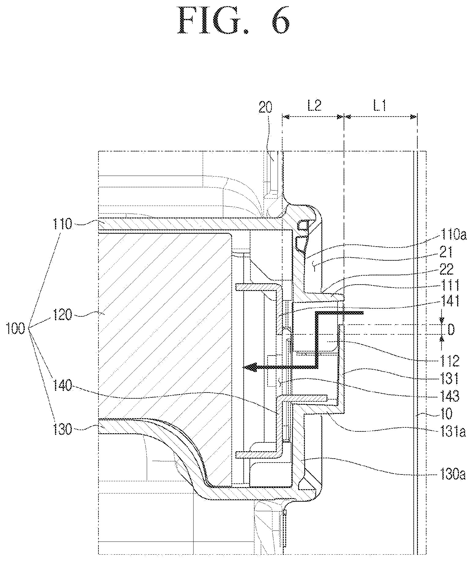 Patent US12305913 Figure 6 – Refrigerator