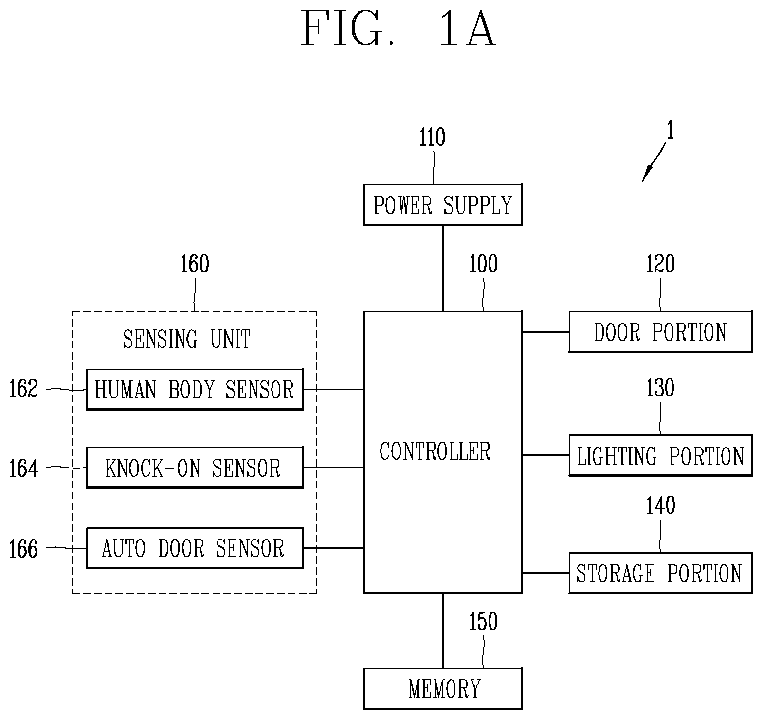 Patent US12305914 Figure 1 – Refrigerator and method for controlling refrigerator
