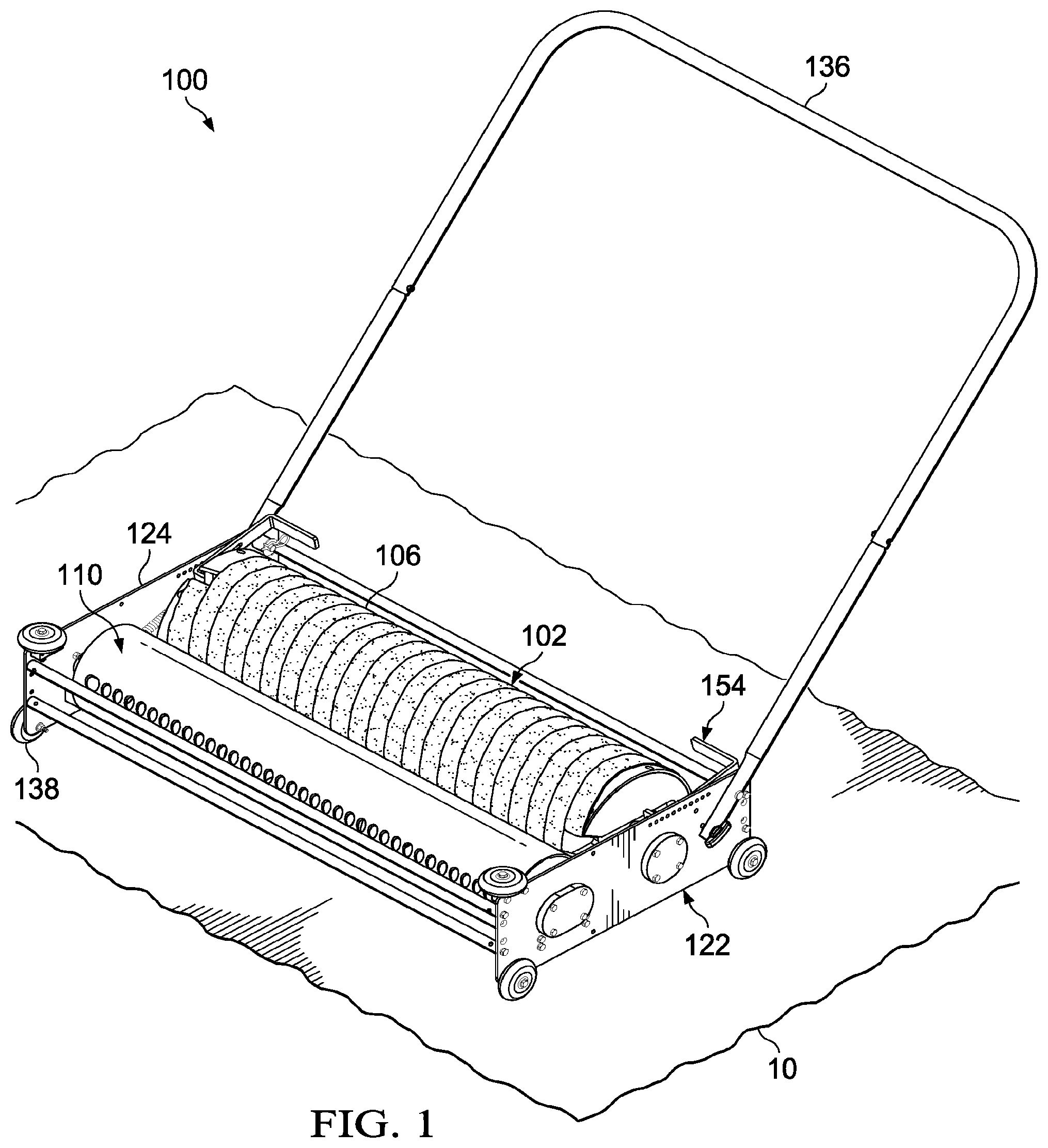 Patent US12305918 — Liquid removal device with absorber drum and related methods — Figure 1