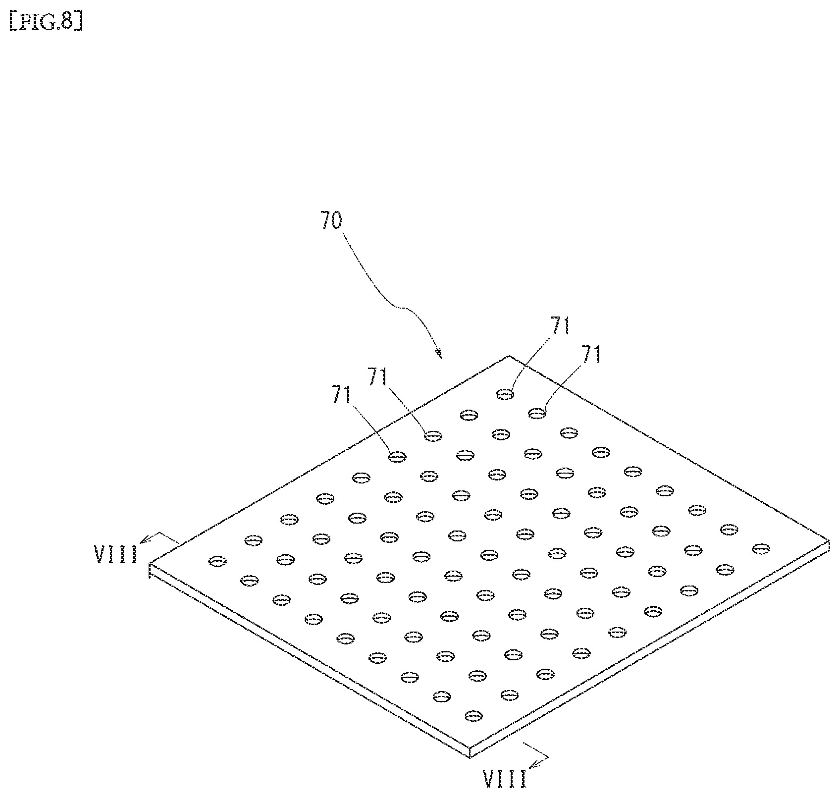 Patent US12305919 Figure 8 – Metal melting apparatus, screen plate for metal melting, and method of melting metal