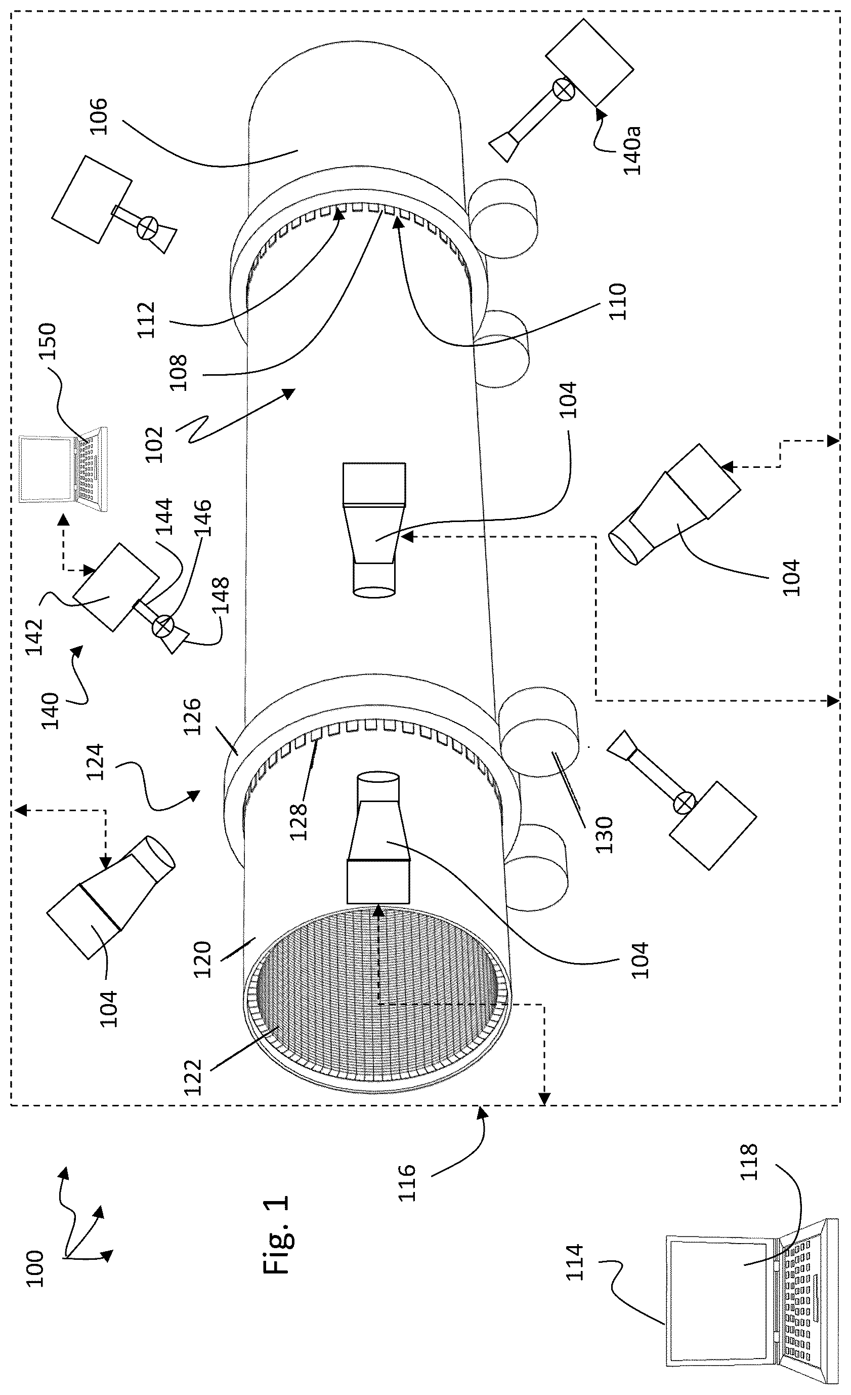 Patent US12305923 Figure 1 – Rotary kiln preheater thermal monitoring systems