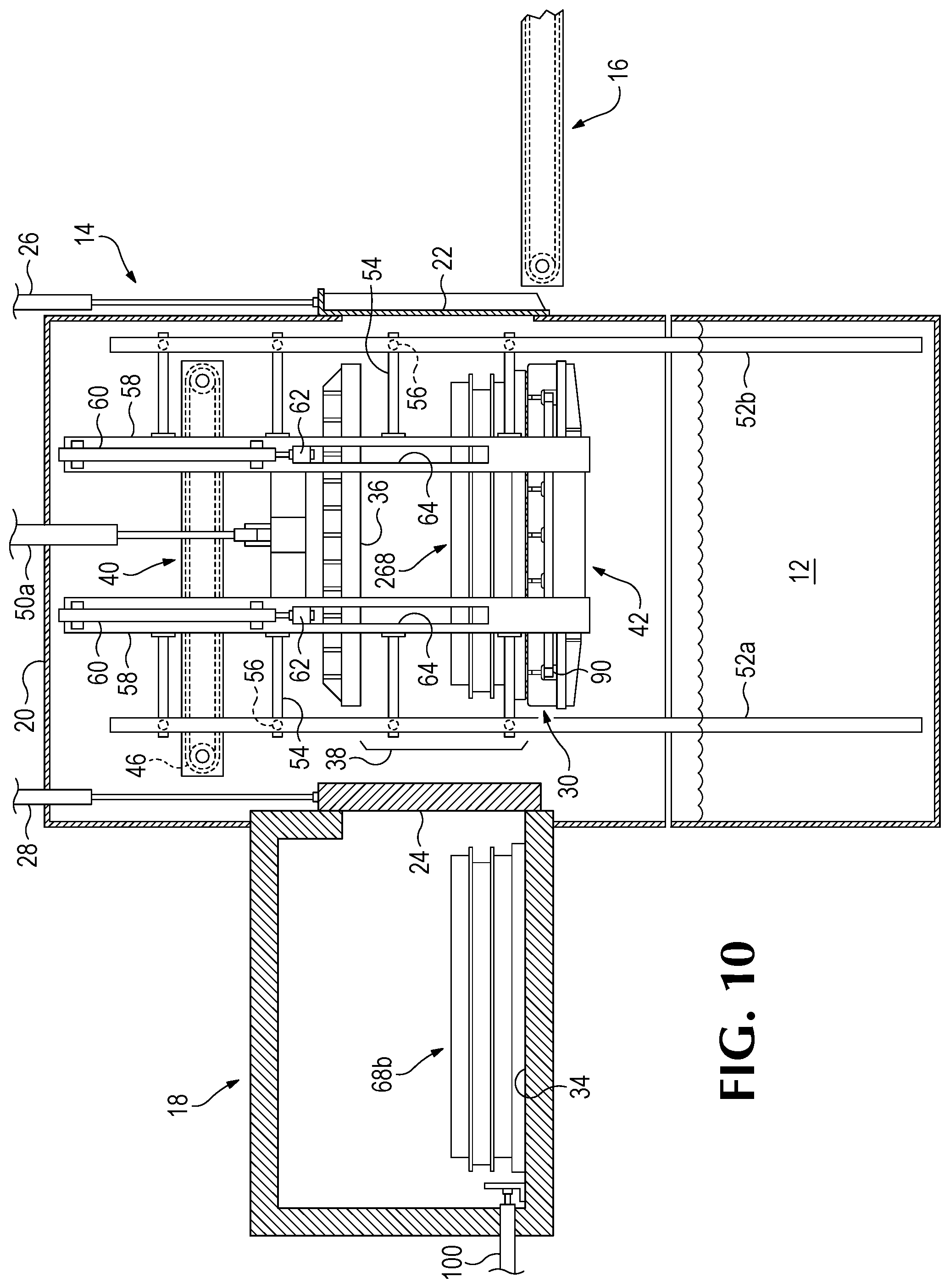 Patent US12305924 Figure 10 – Method and apparatus for hardening mold grids using clamp quenching