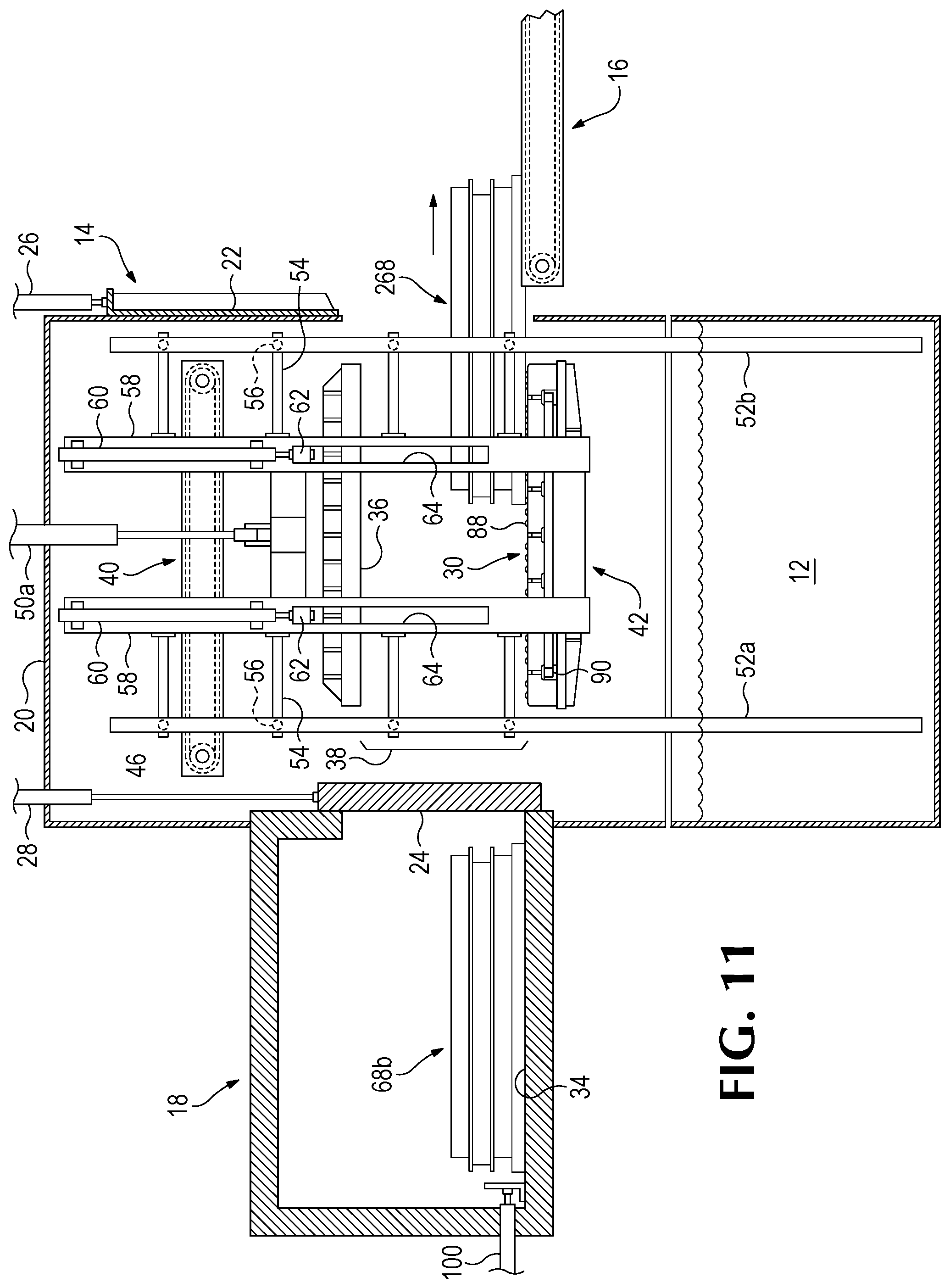 Patent US12305924 Figure 11 – Method and apparatus for hardening mold grids using clamp quenching