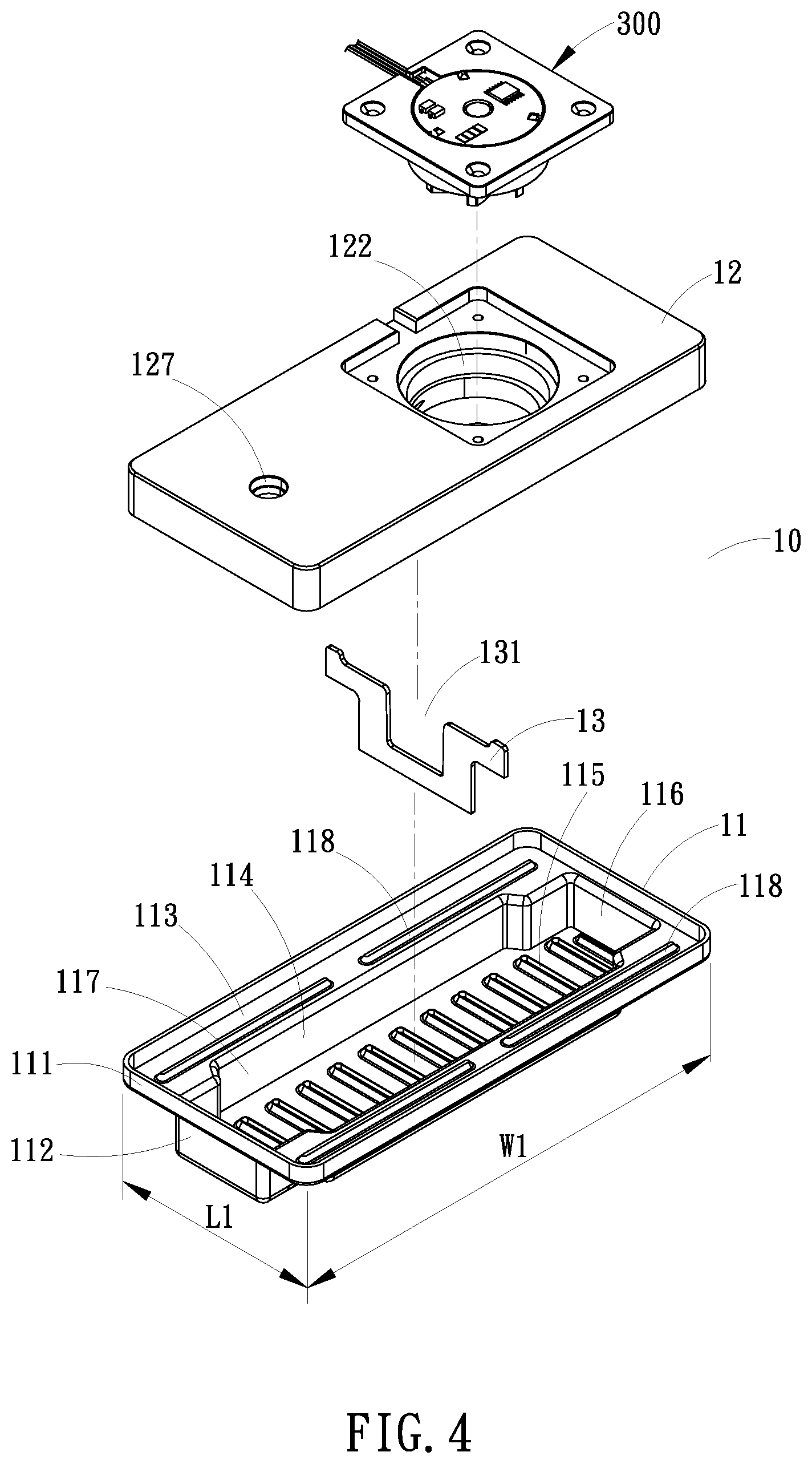 Patent US12305927 Figure 4 – Integrated liquid cooling heat dissipation device