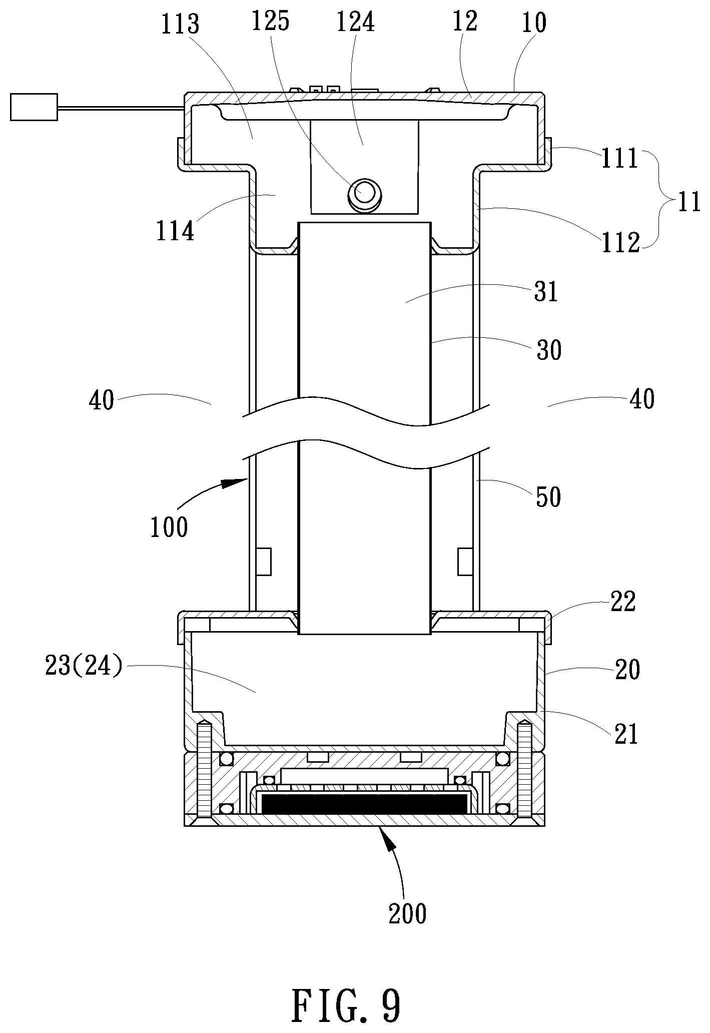 Patent US12305927 Figure 9 – Integrated liquid cooling heat dissipation device