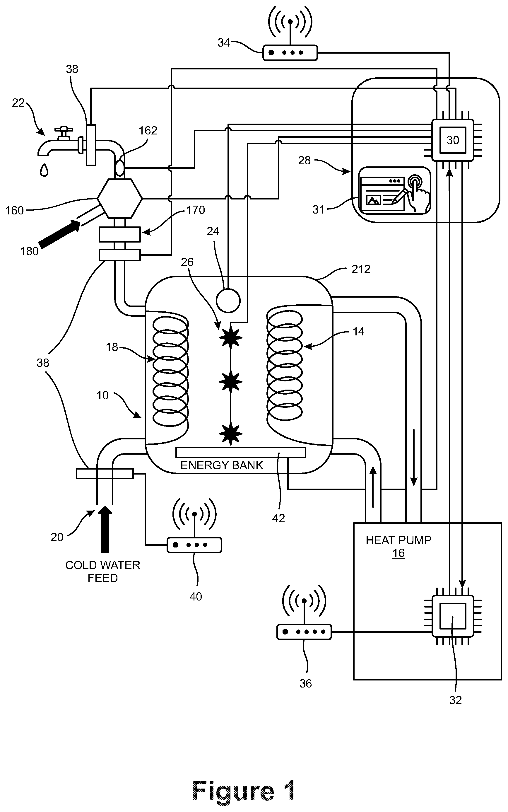 Patent US12305930 Figure 1 – Energy storage arrangement and installations