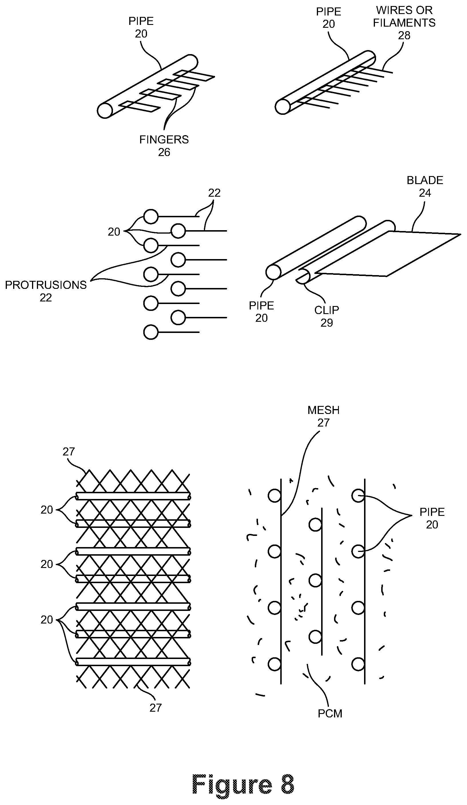 Patent US12305930 Figure 8 – Energy storage arrangement and installations