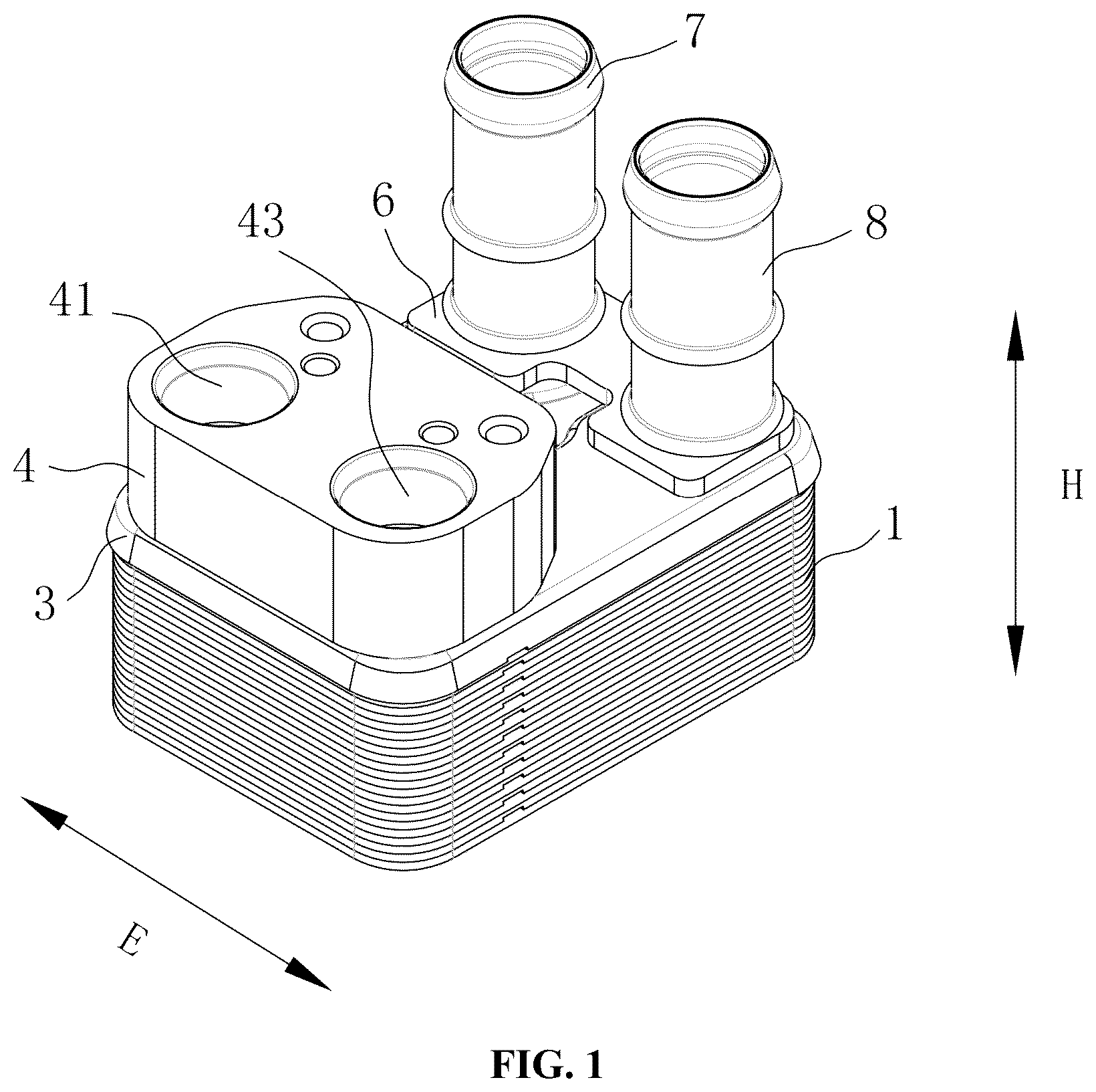 Patent US12305931 Figure 1 – Heat exchanger
