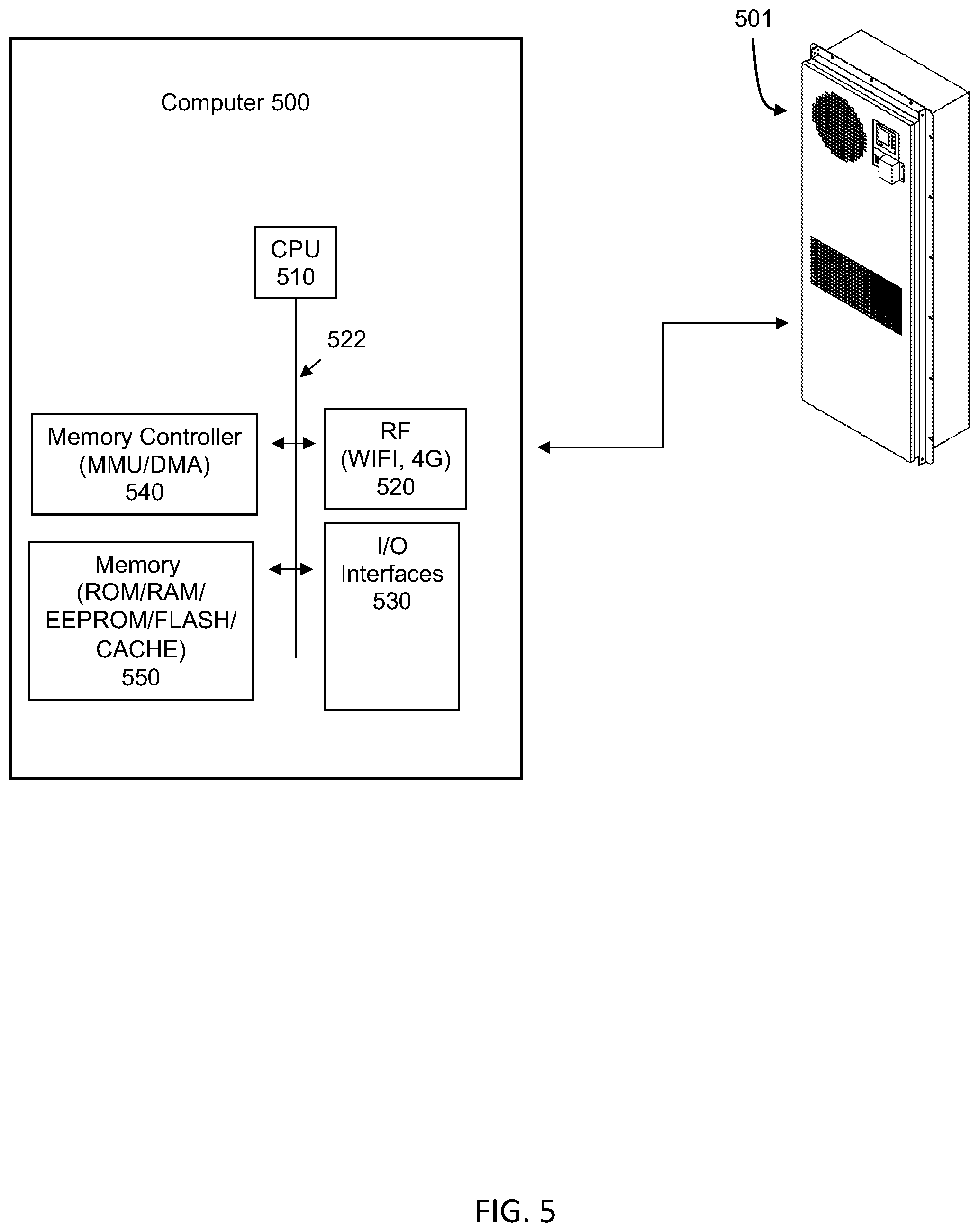 Patent US12305933 Figure 4 – Variable speed air conditioner for enclosure cooling