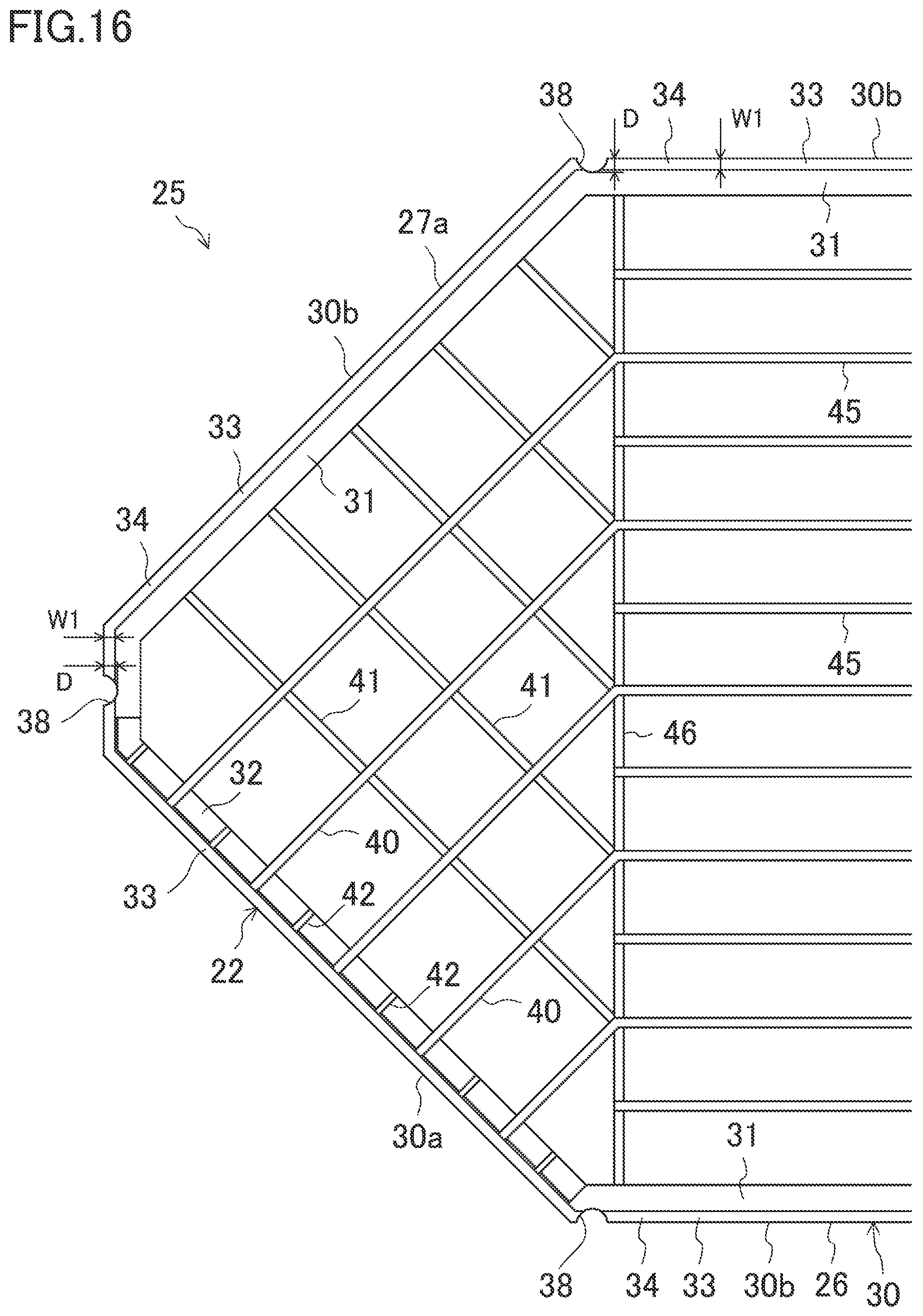 Patent US12305934 Figure 16 – Heat exchanger and method for manufacturing heat exchanger