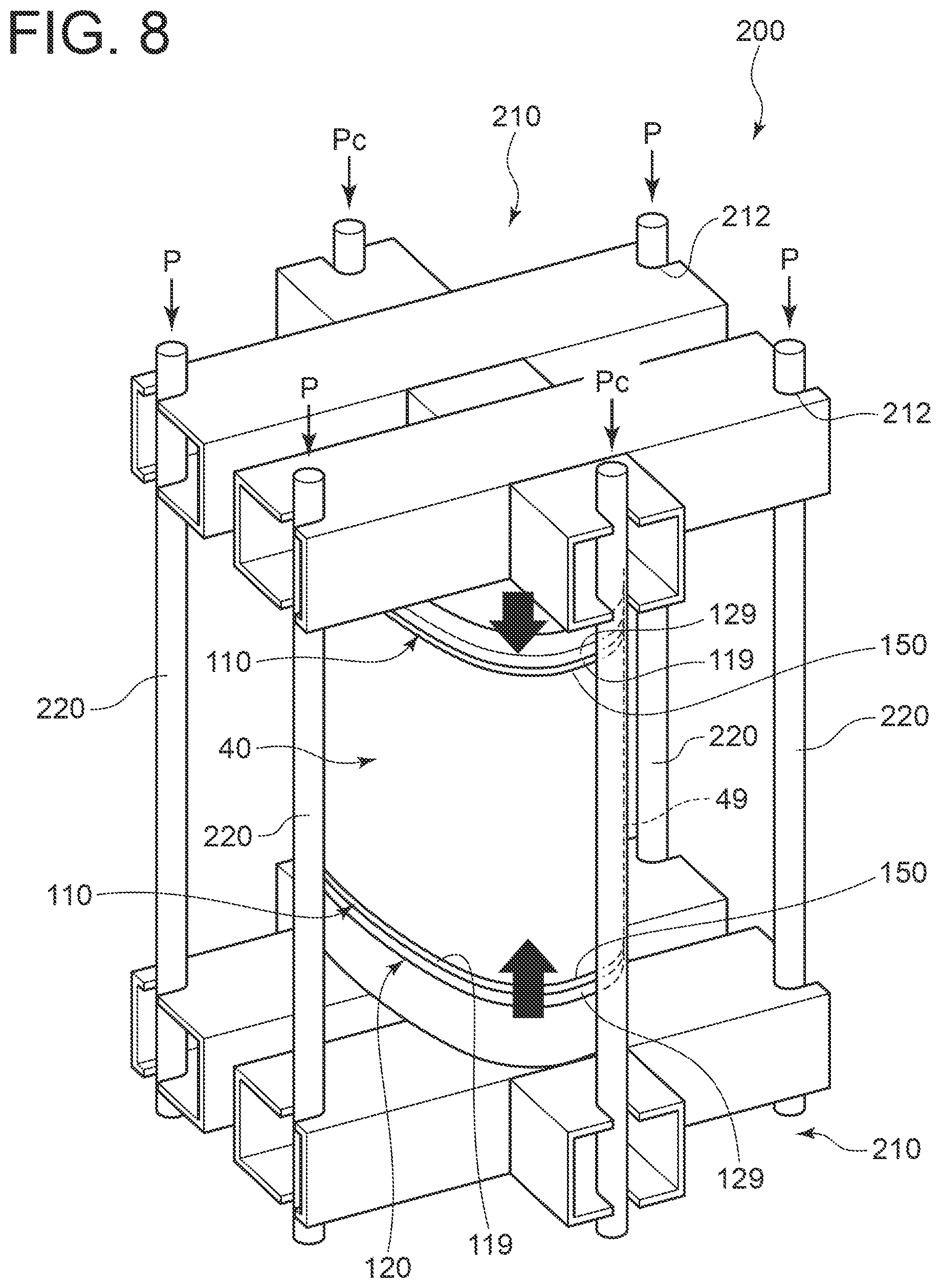 Patent US12305935 Figure 8 – Method of producing plate laminate unit for heat exchanger