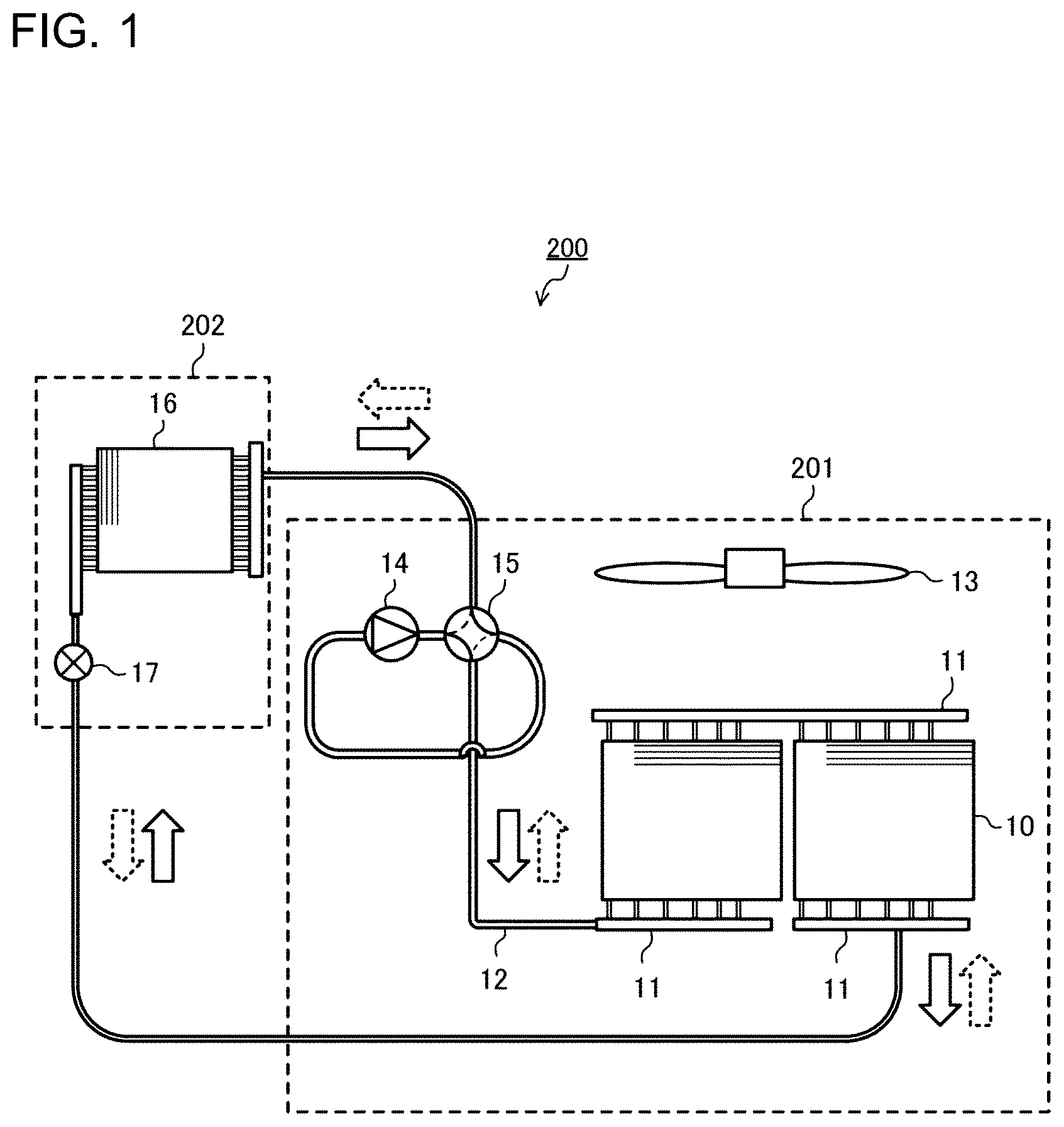 Patent US12305937 Figure 1 – Heat exchanger and air-conditioning apparatus employing the same